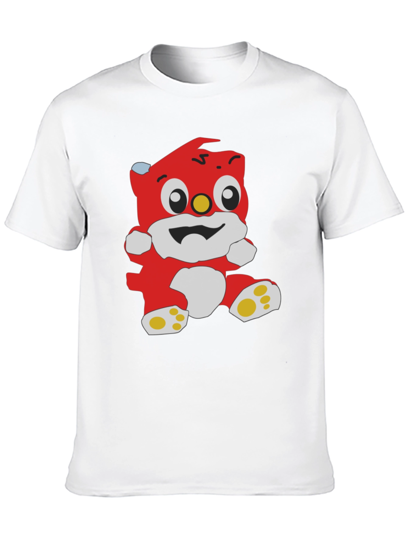 Cartoon Bear Graphic Black T-Shirt