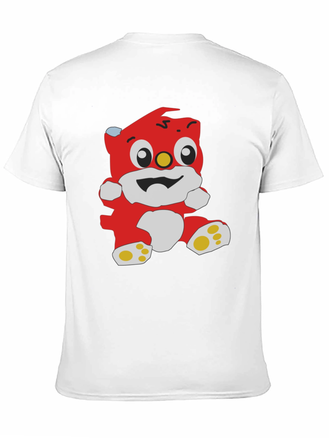 Cartoon Bear Graphic Black T-Shirt