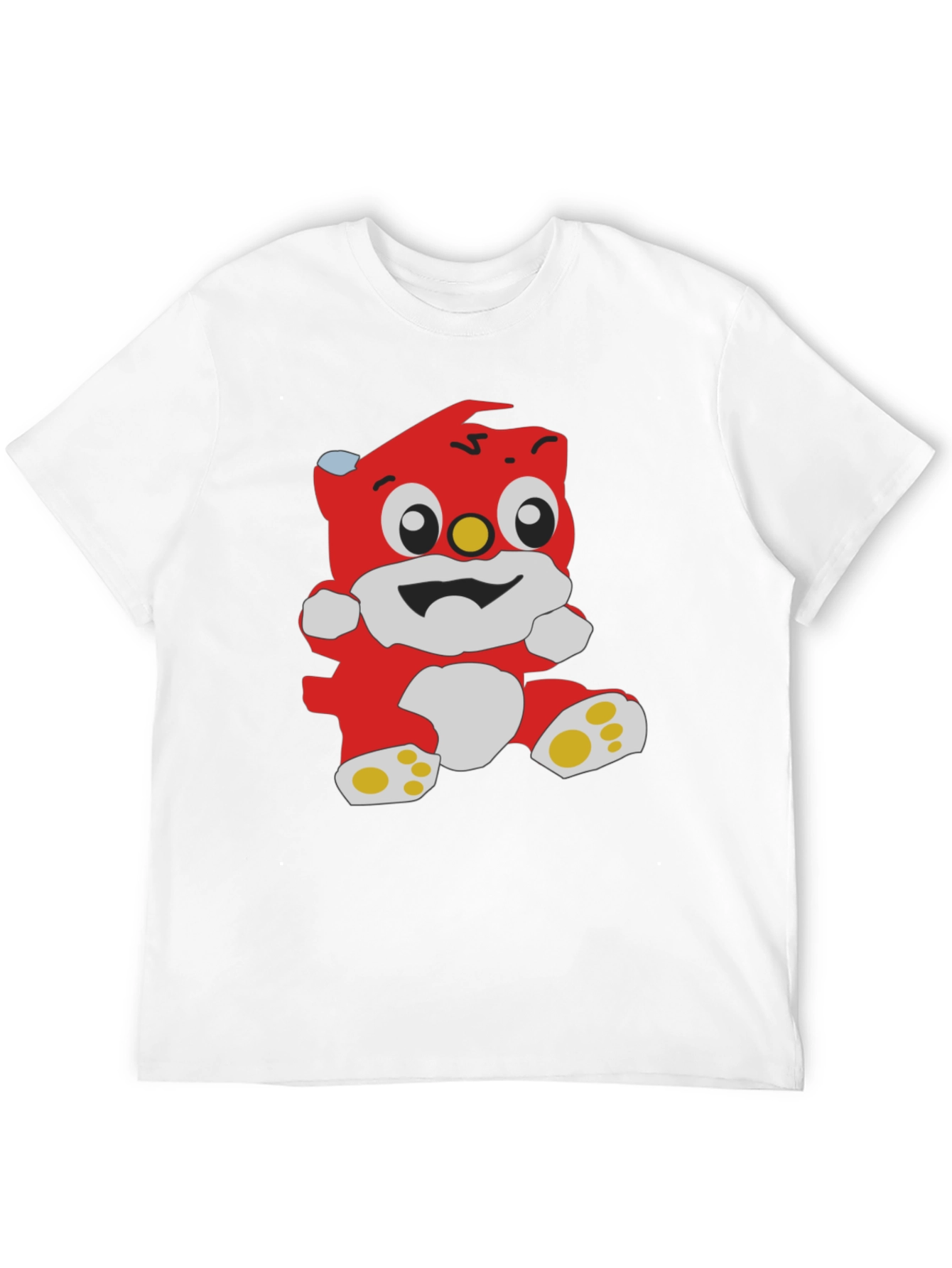 Cartoon Bear Graphic Black T-Shirt