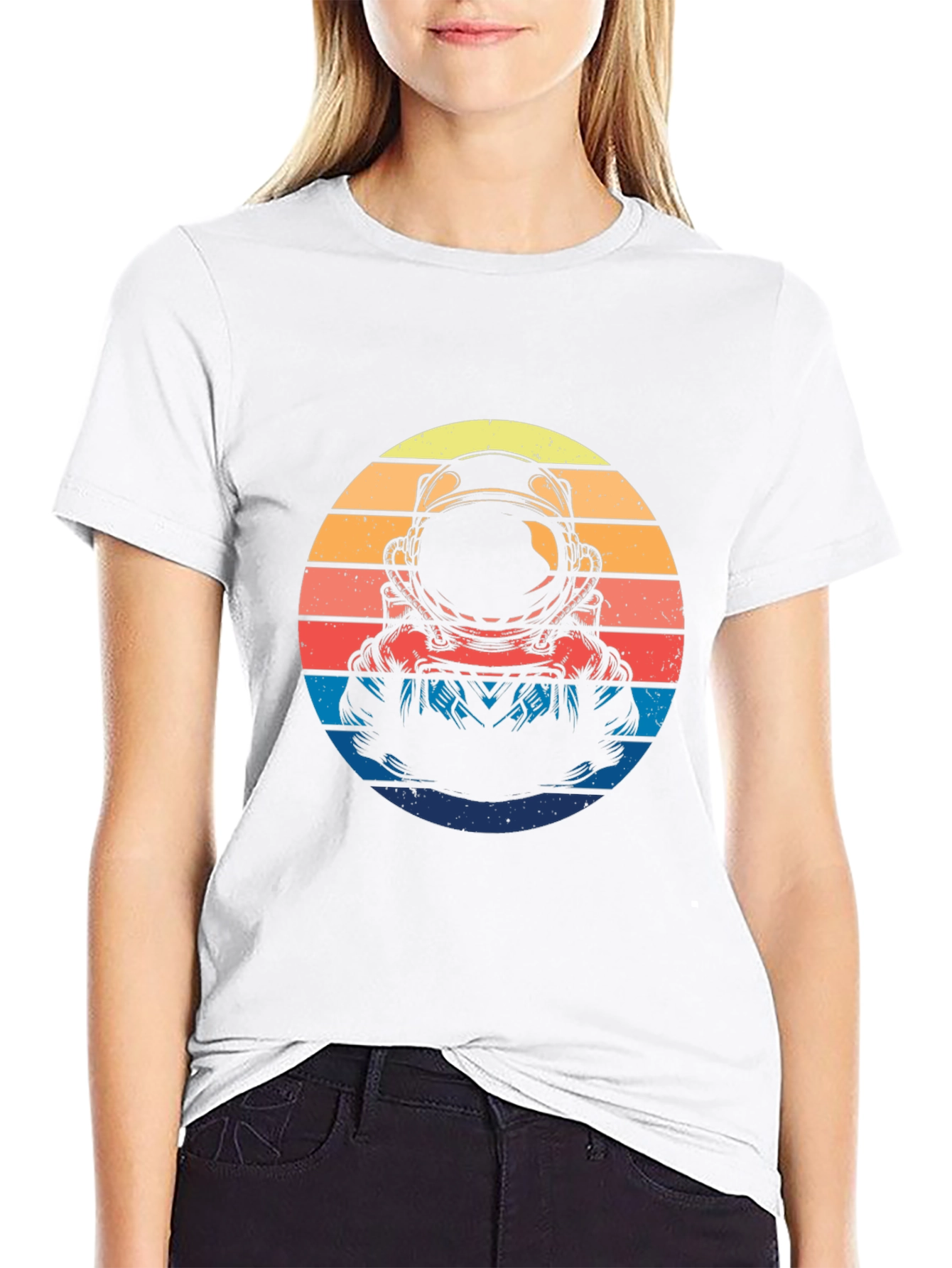 Retro Astronaut Graphic T-Shirt