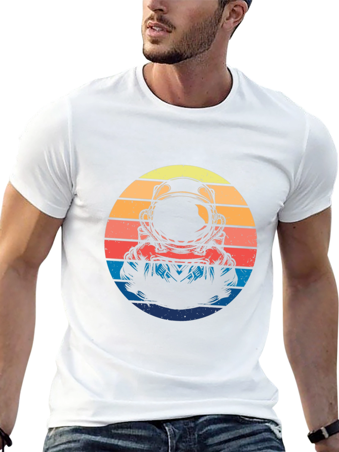 Retro Astronaut Graphic T-Shirt