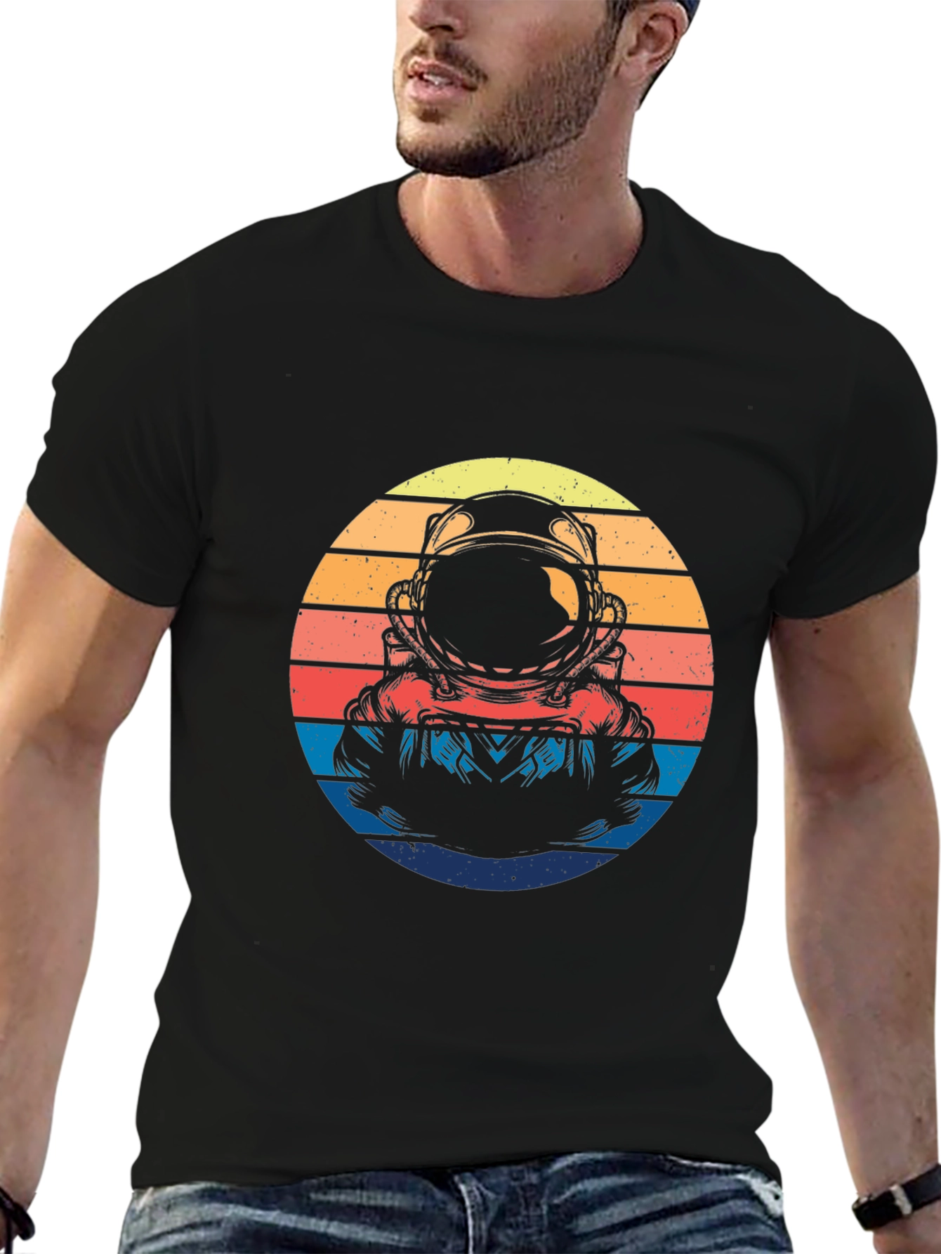 Retro Astronaut Graphic T-Shirt