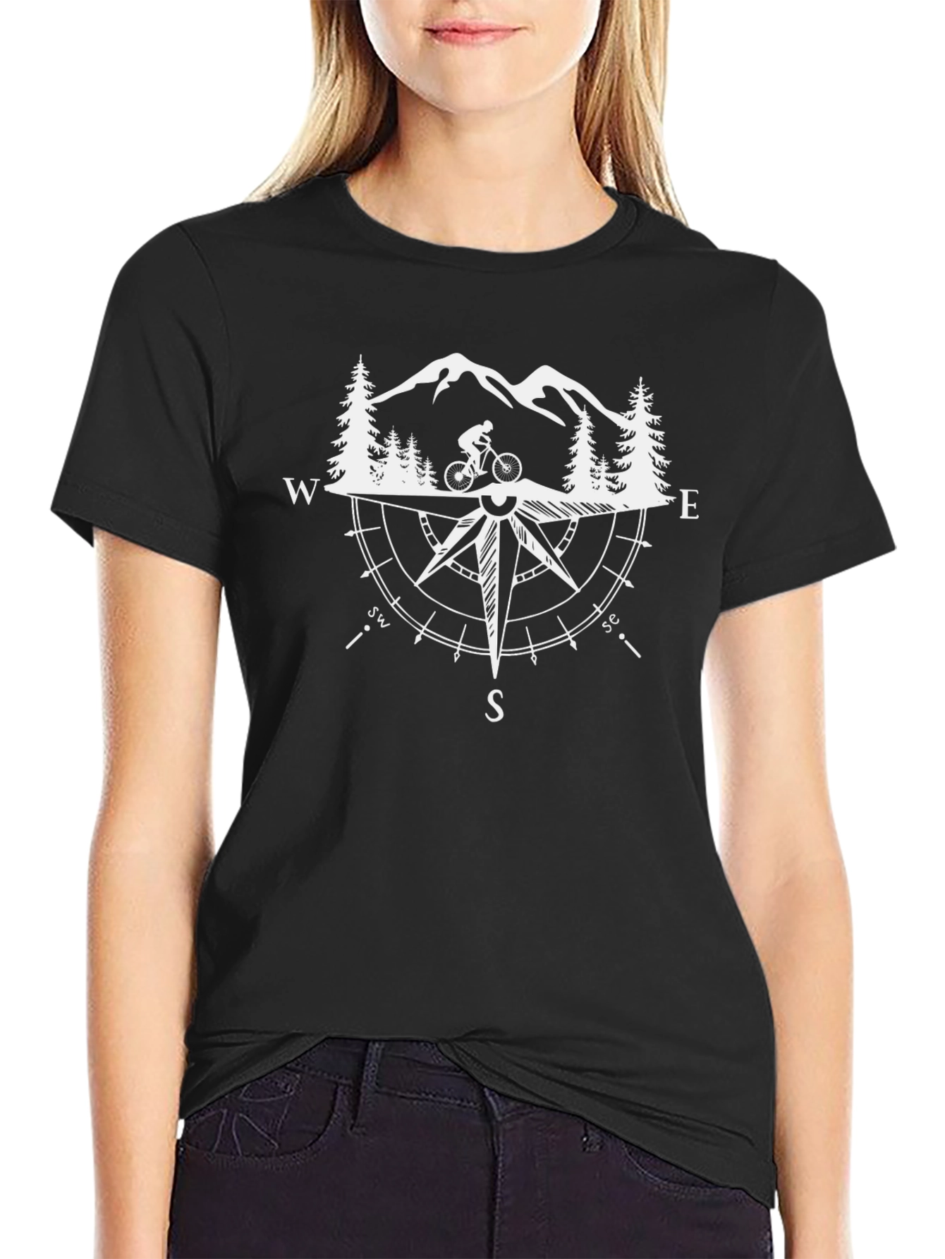 Mountain Biker Compass T-Shirt