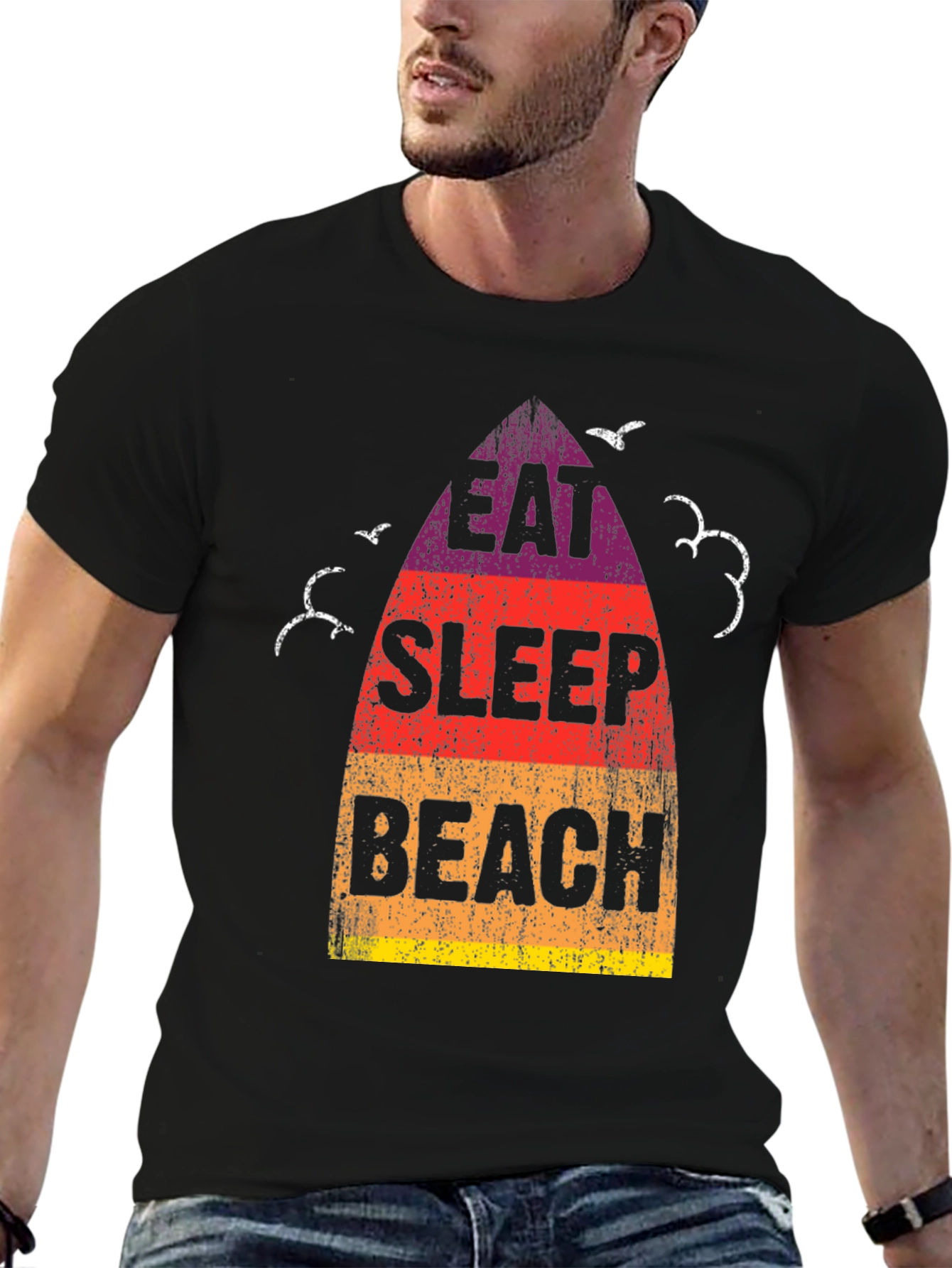 Eat Sleep Beach Graphic Tee