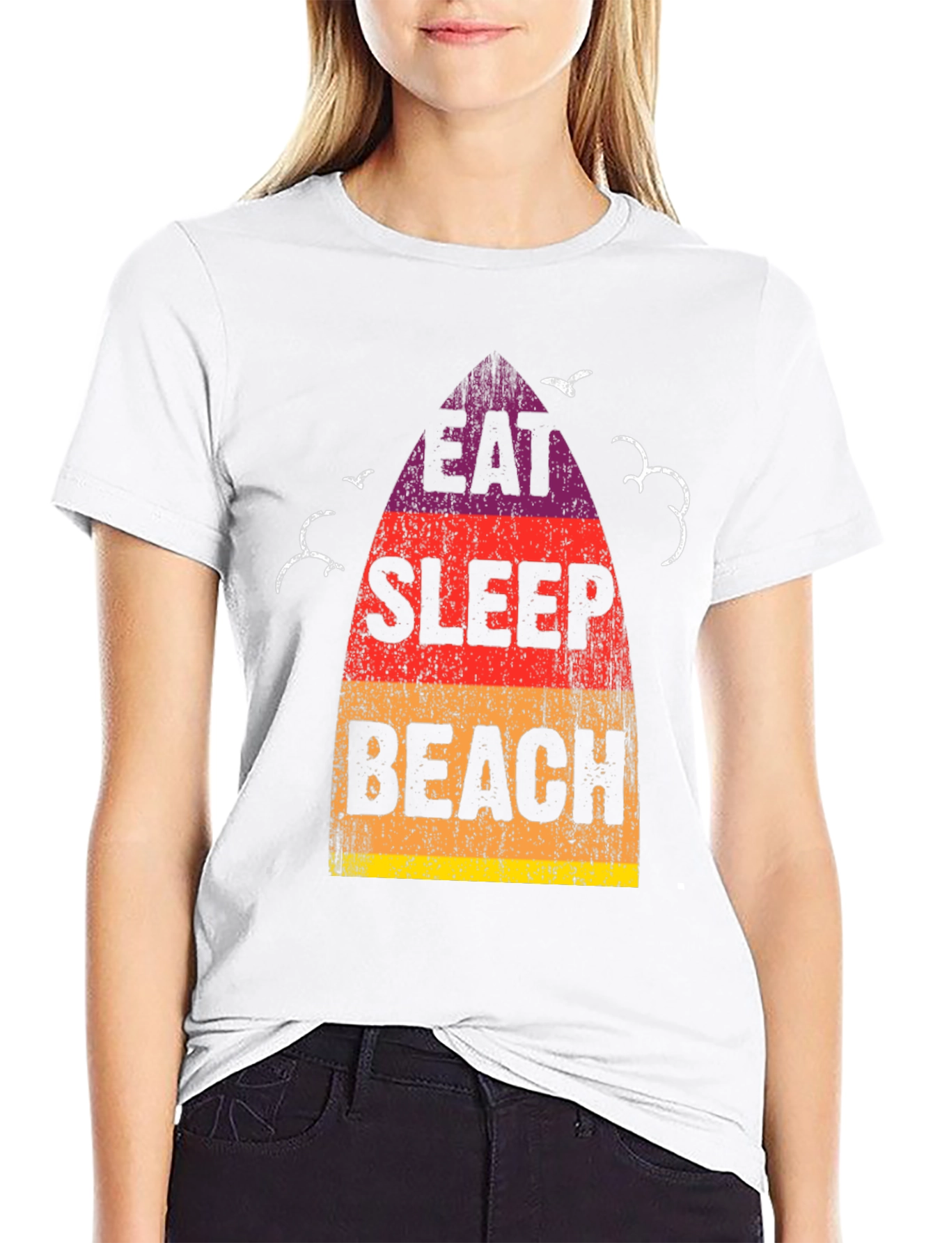Eat Sleep Beach Graphic Tee