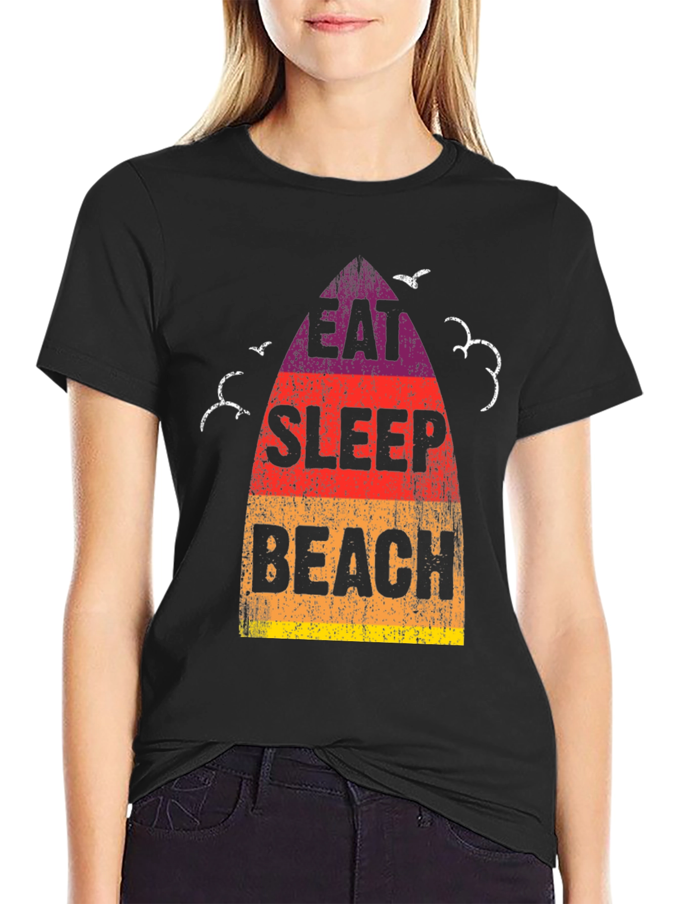 Eat Sleep Beach Graphic Tee
