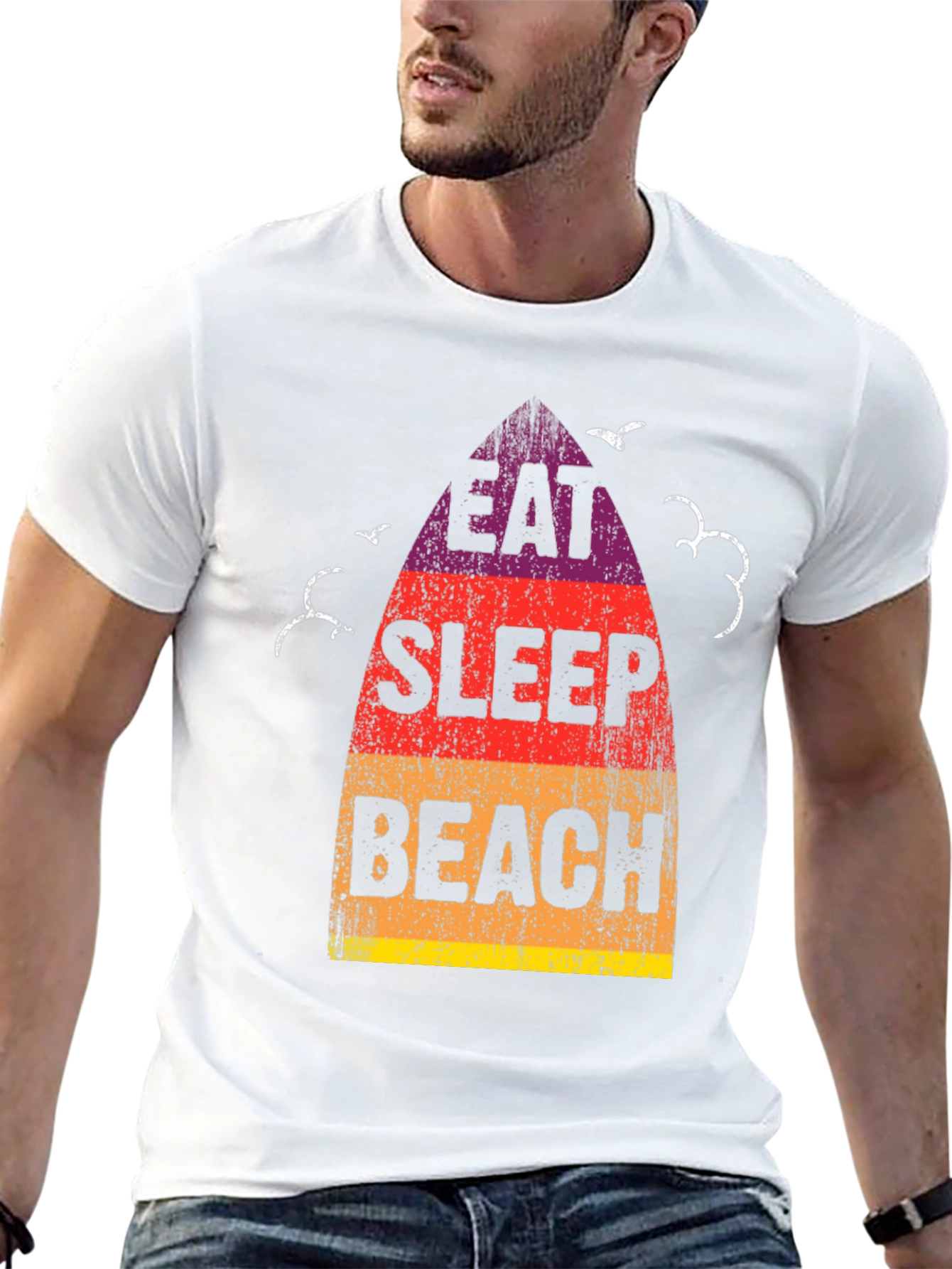 Eat Sleep Beach Graphic Tee