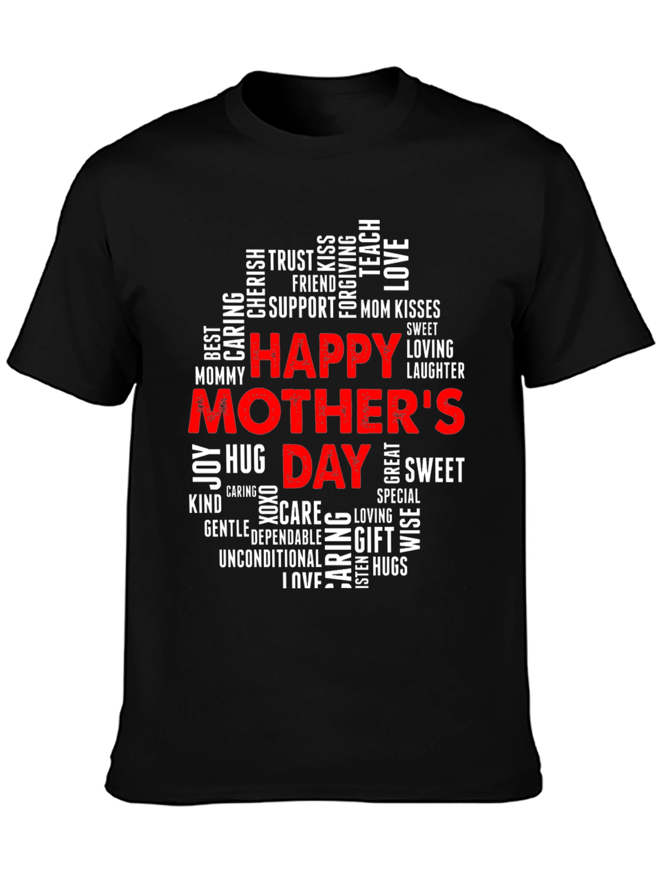 Happy Mothers Day Word Cloud T-Shirt