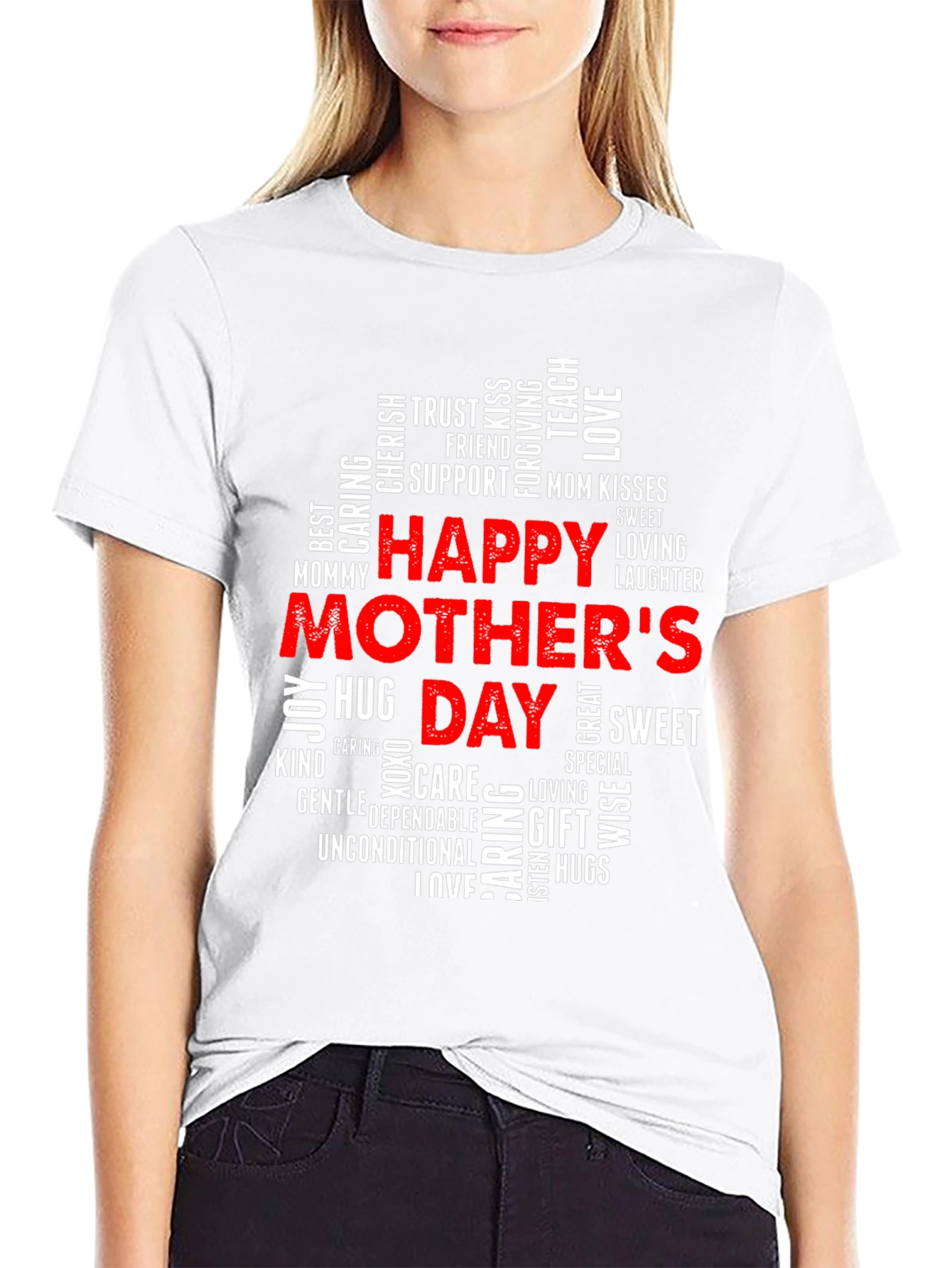 Happy Mothers Day Word Cloud T-Shirt