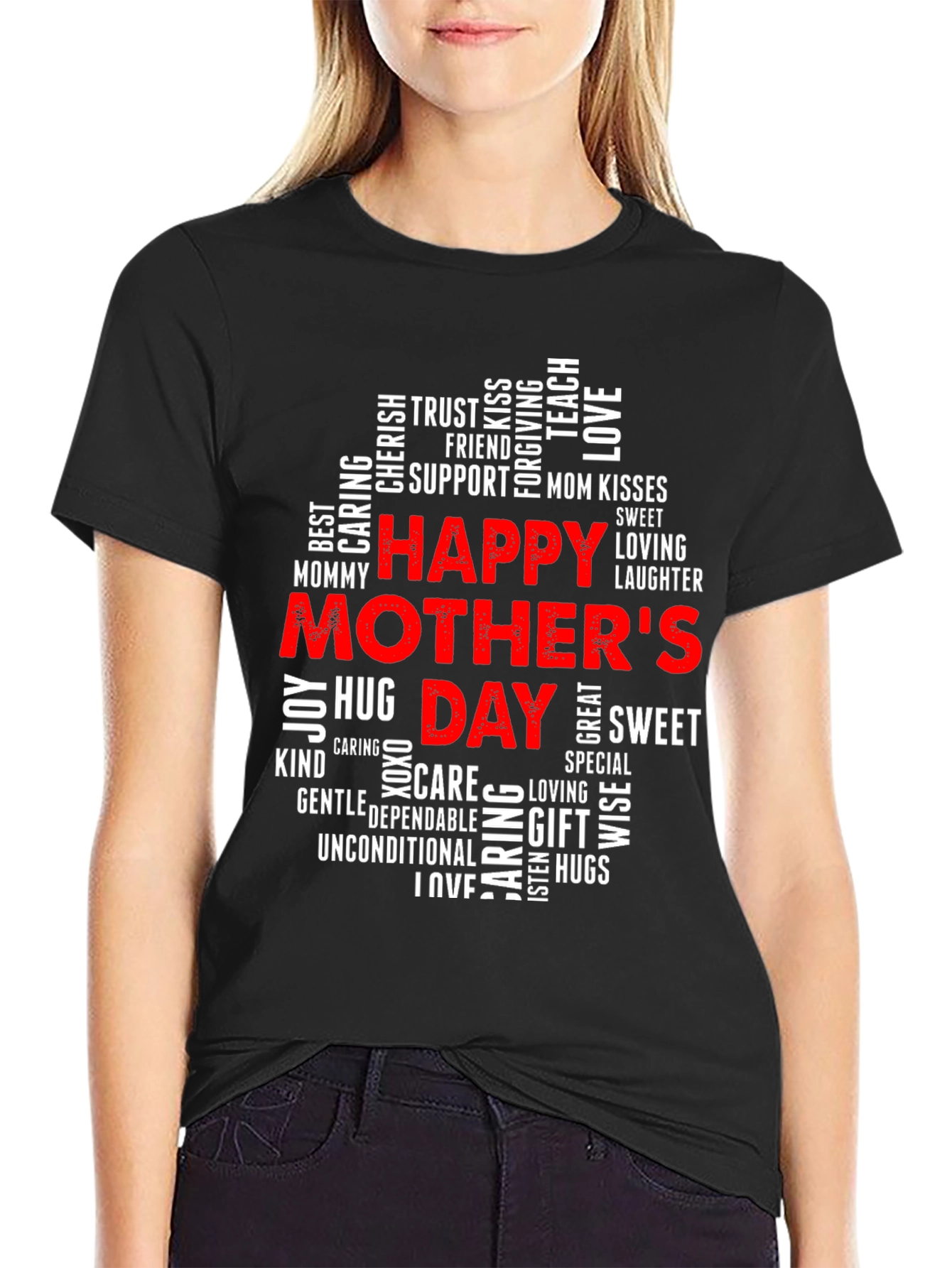 Happy Mothers Day Word Cloud T-Shirt