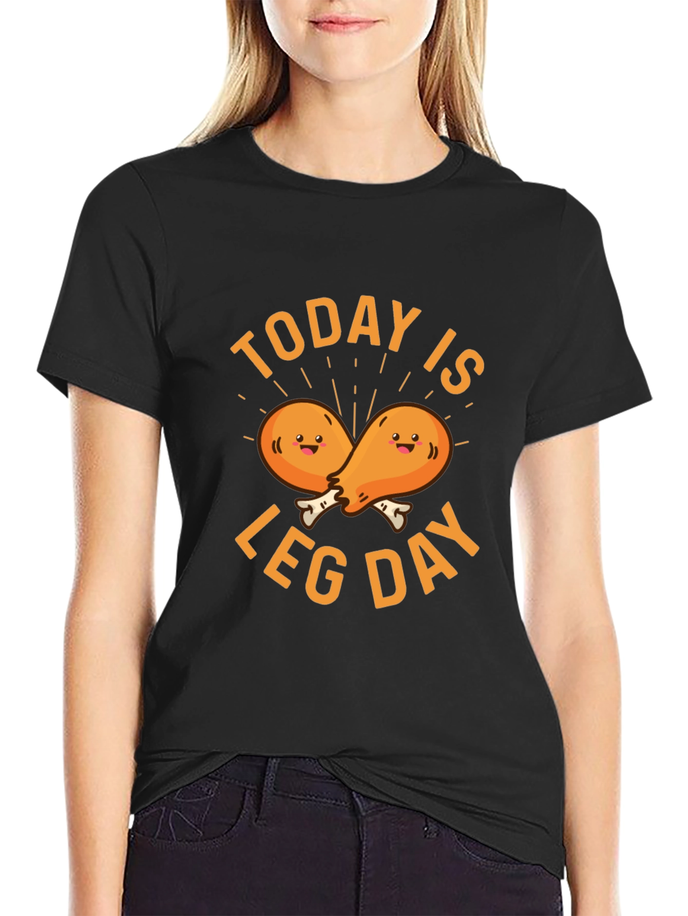 Funny Today is Leg Day Chicken Lover T-Shirt
