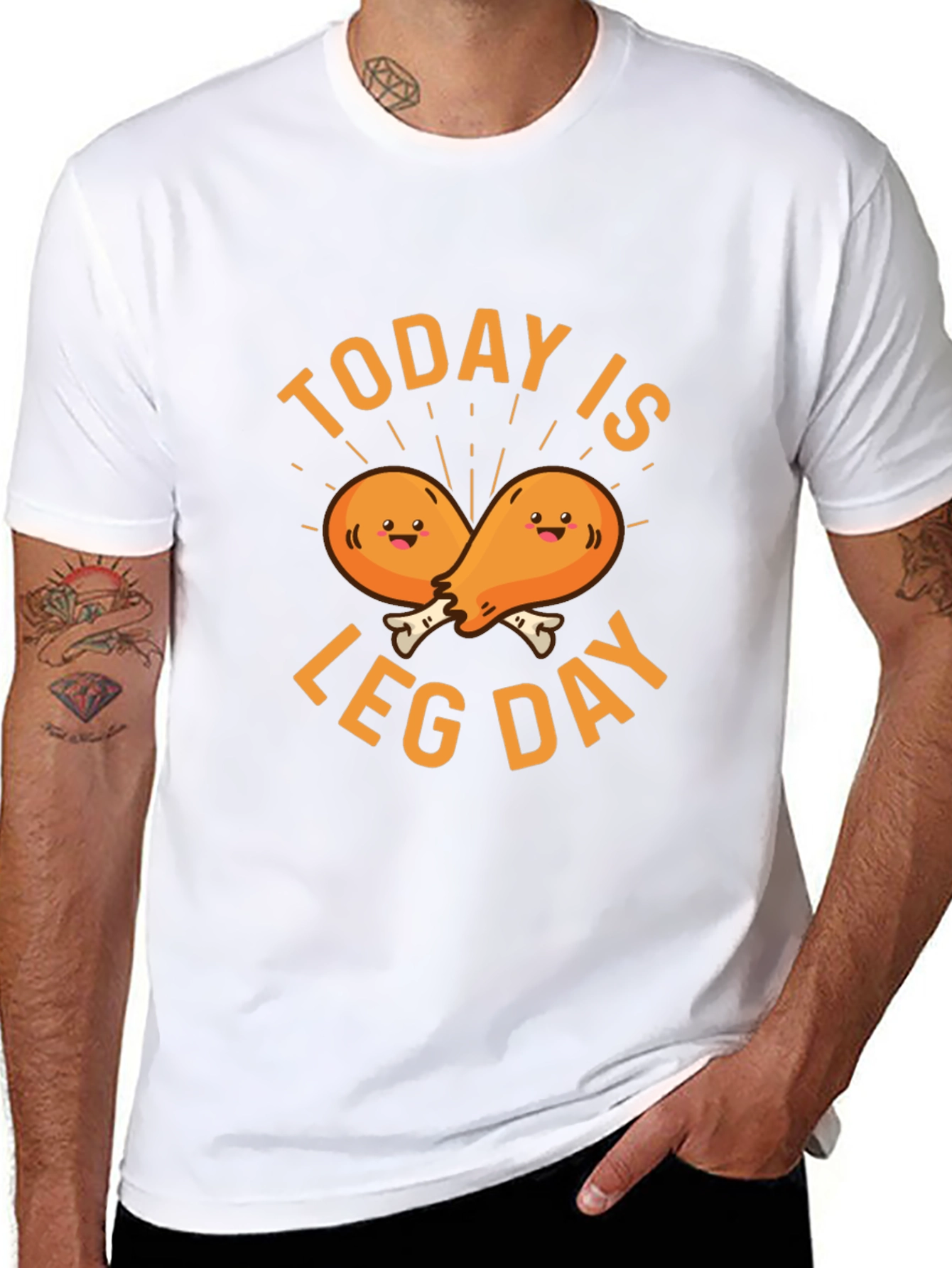 Funny Today is Leg Day Chicken Lover T-Shirt