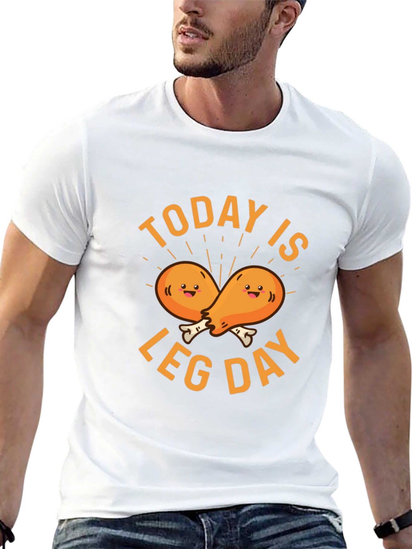 Funny Today is Leg Day Chicken Lover T-Shirt