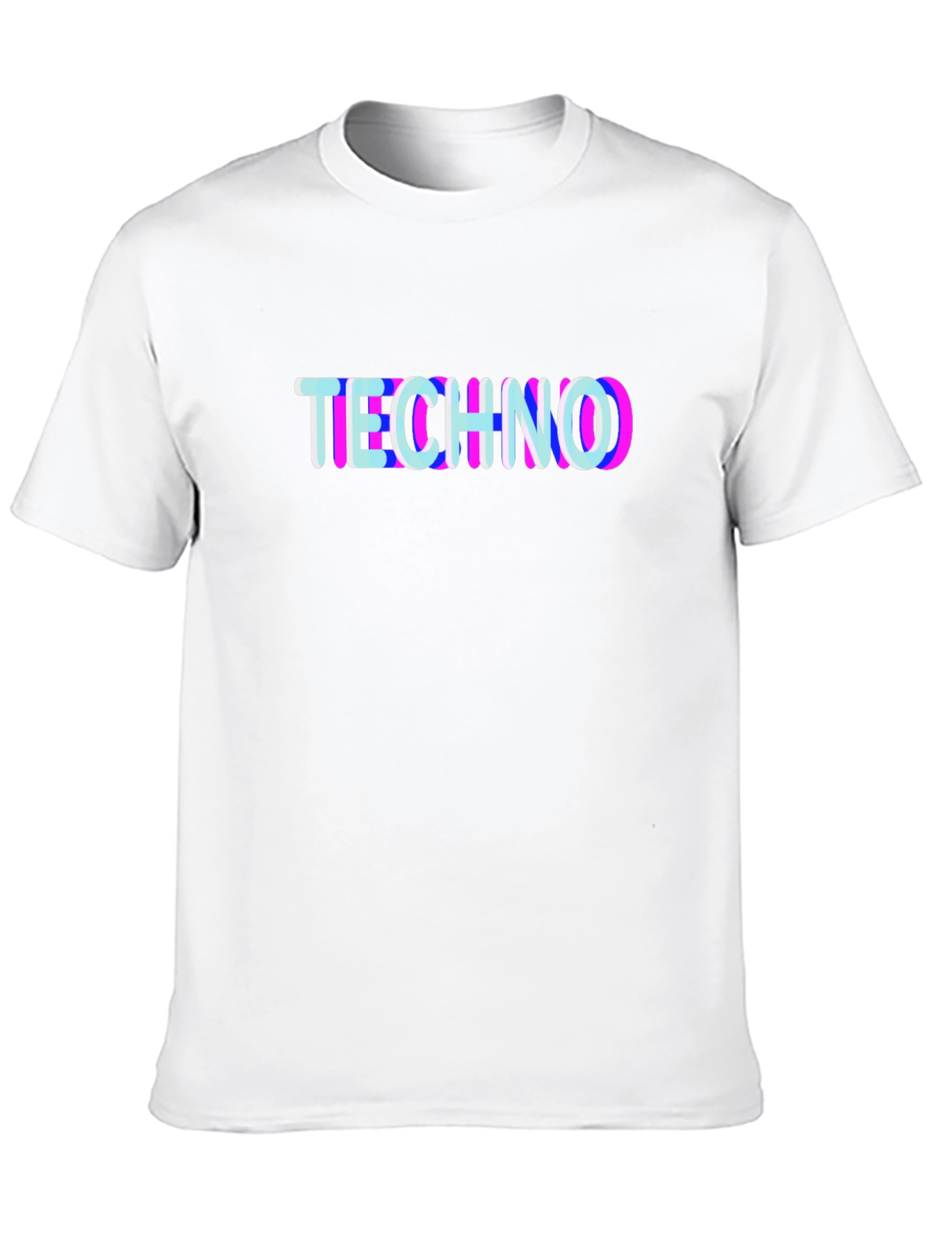 Techno Glitch T-Shirt - Black Graphic Tee