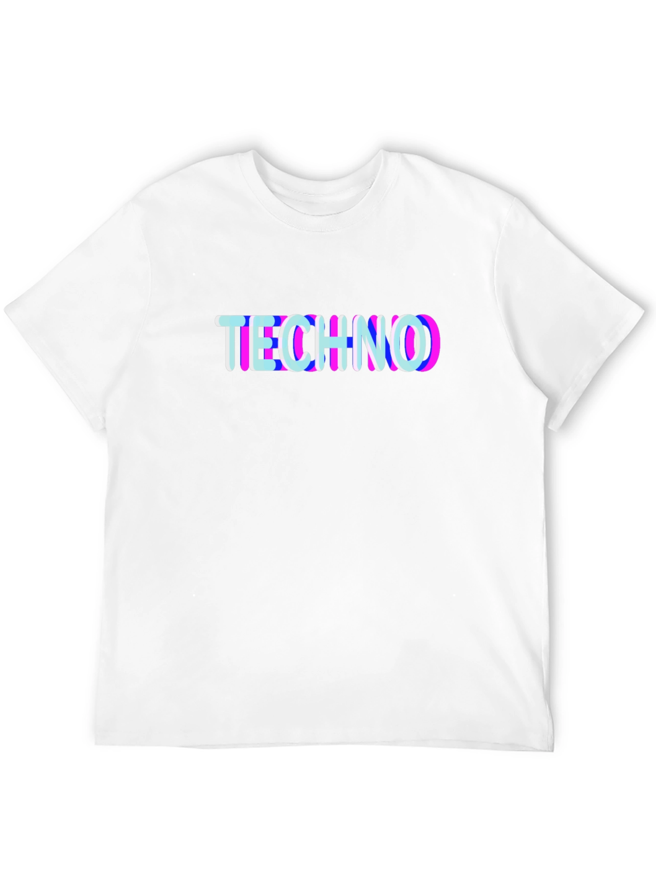 Techno Glitch T-Shirt - Black Graphic Tee
