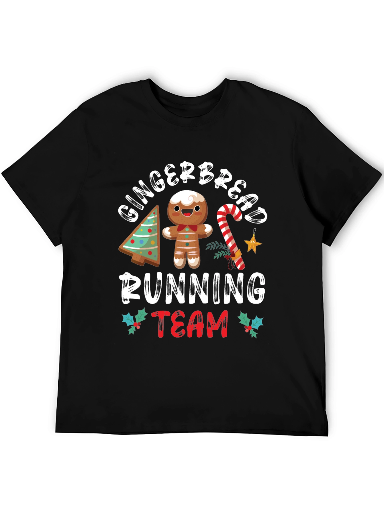 Gingerbread Running Team Holiday T-Shirt