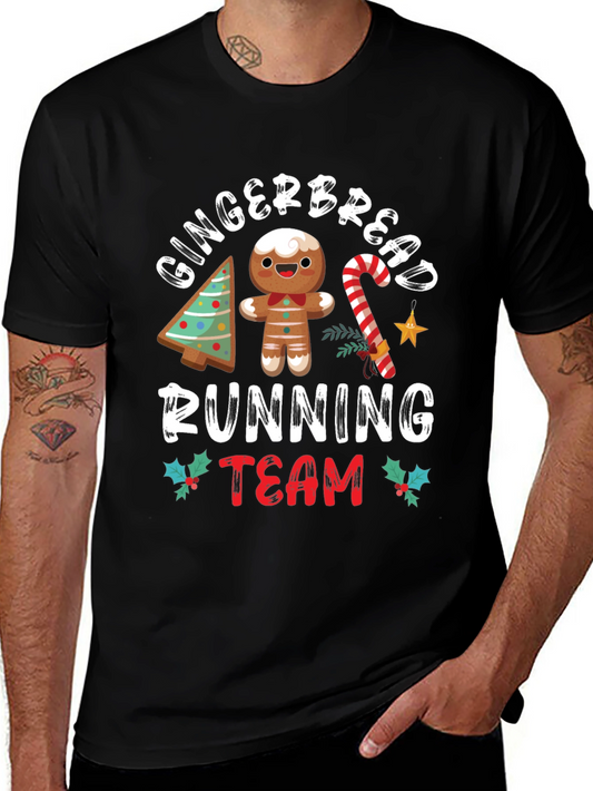 Gingerbread Running Team Holiday T-Shirt