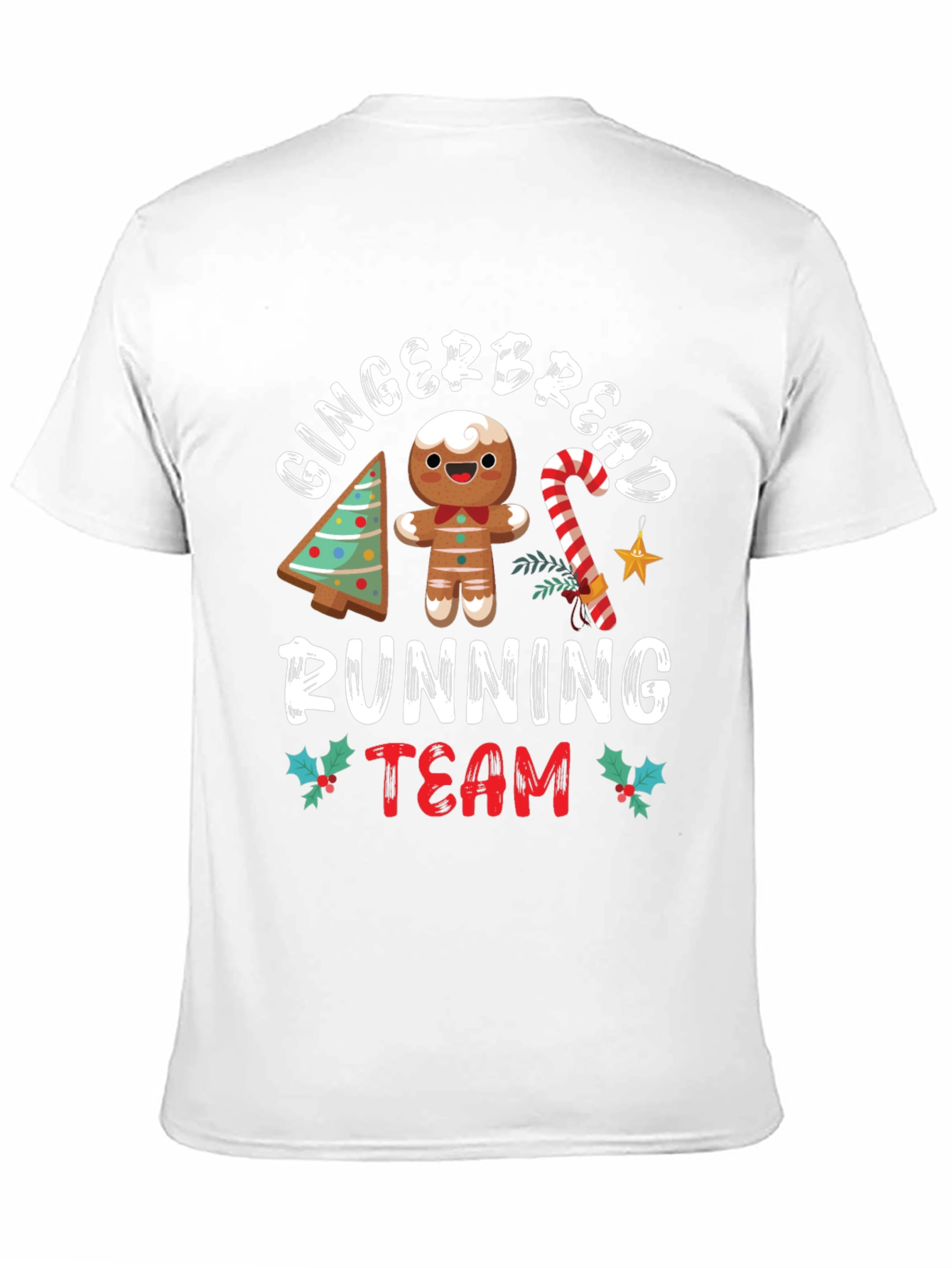 Gingerbread Running Team Holiday T-Shirt