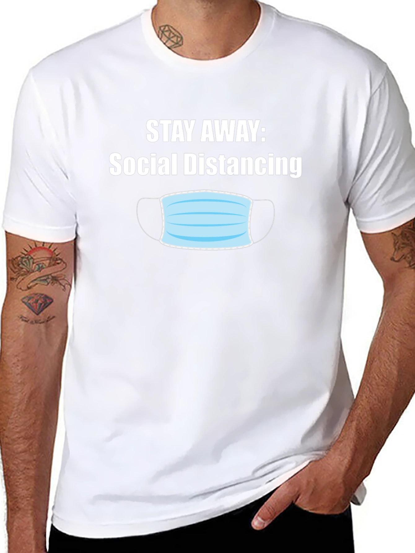 Social Distancing T-Shirt - Stay Away Novelty Tee