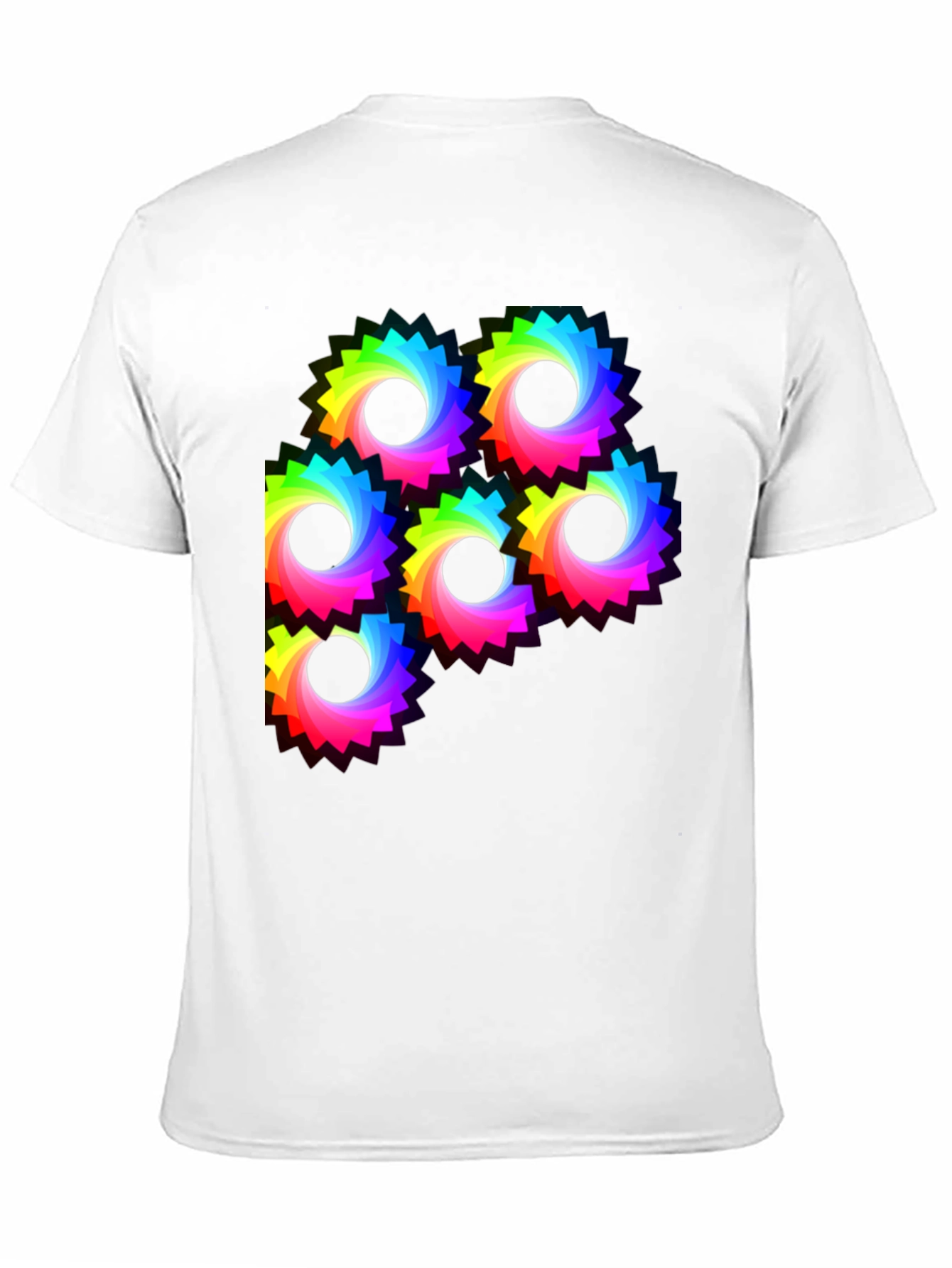 Rainbow Gear Graphic Tee - Black