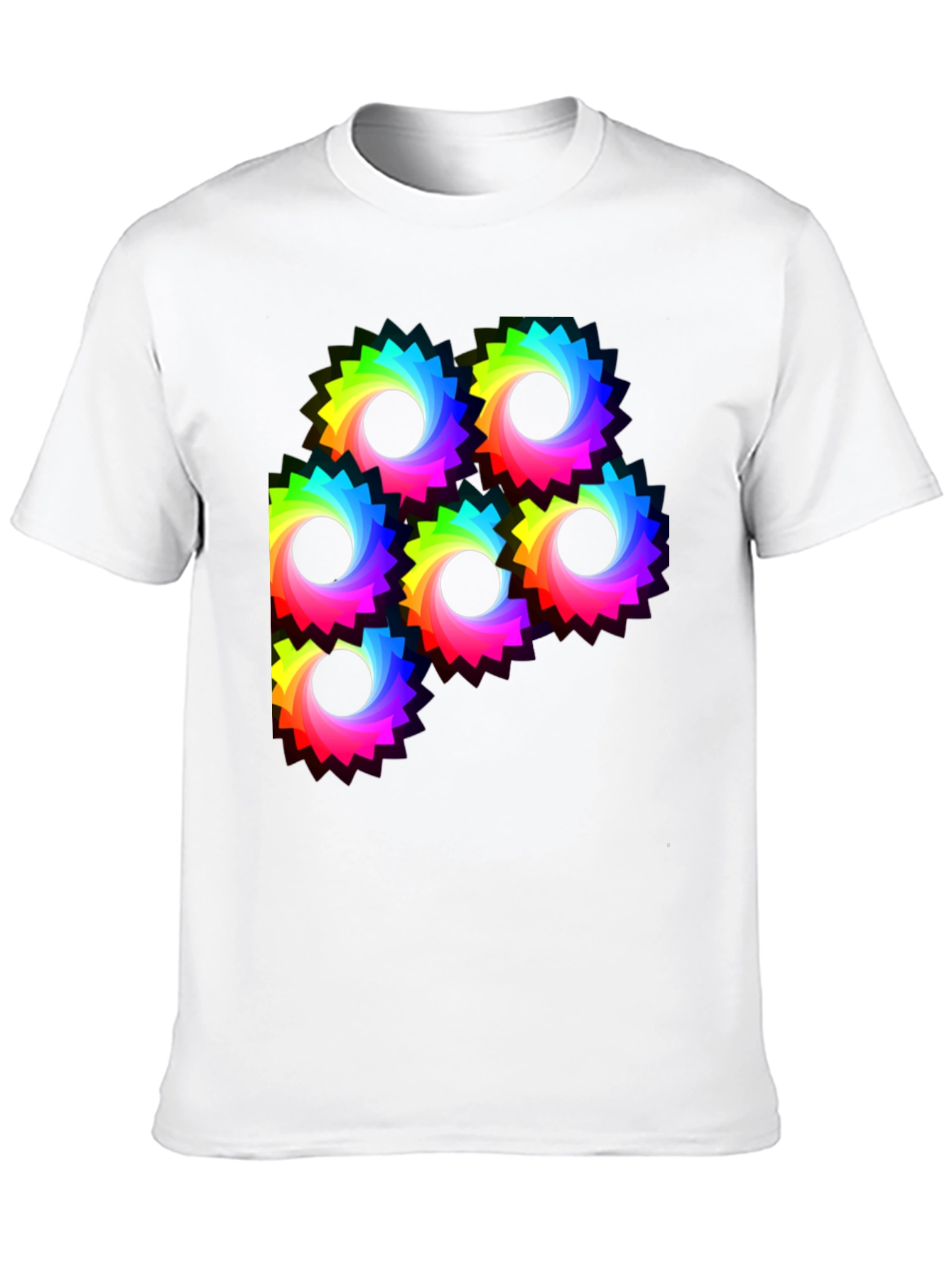 Rainbow Gear Graphic Tee - Black