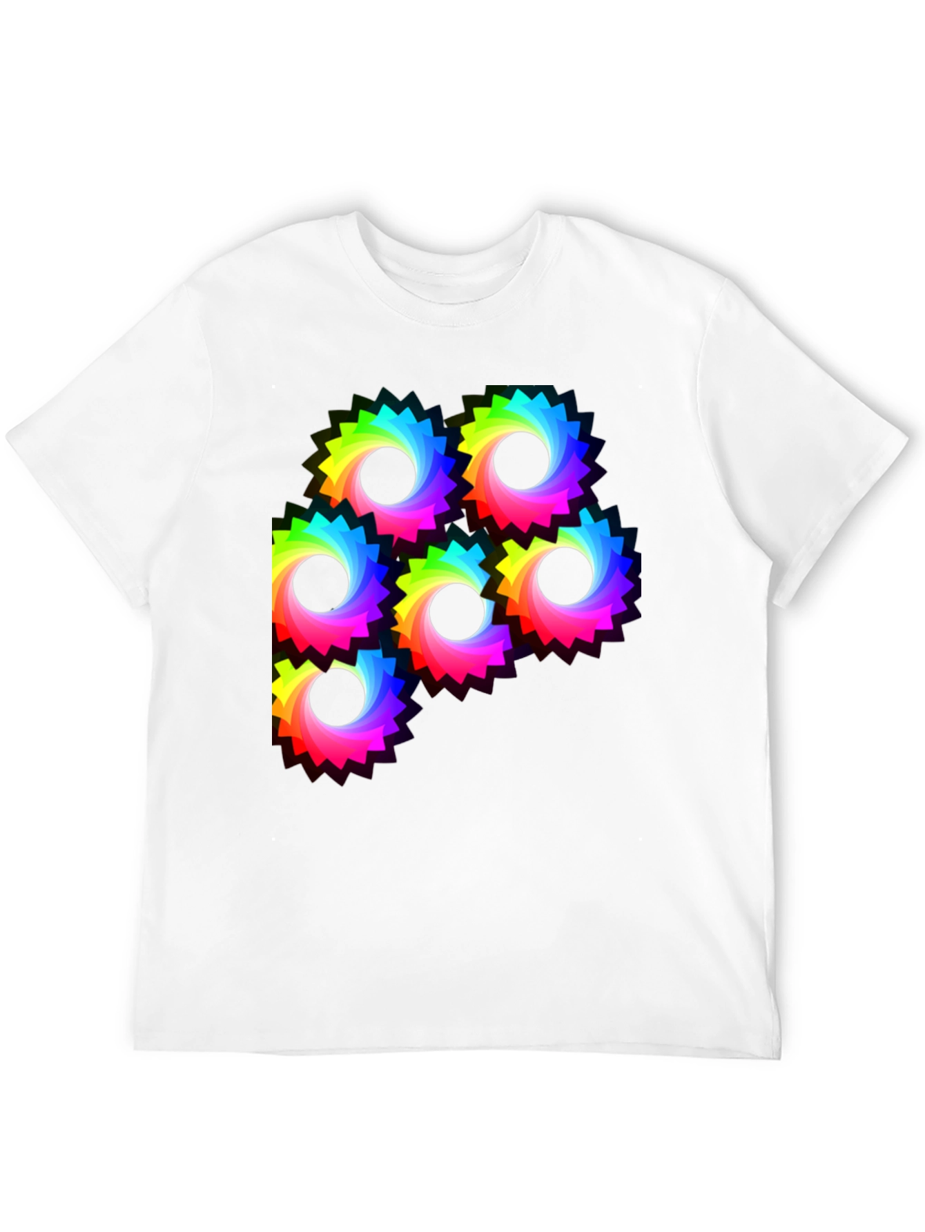 Rainbow Gear Graphic Tee - Black