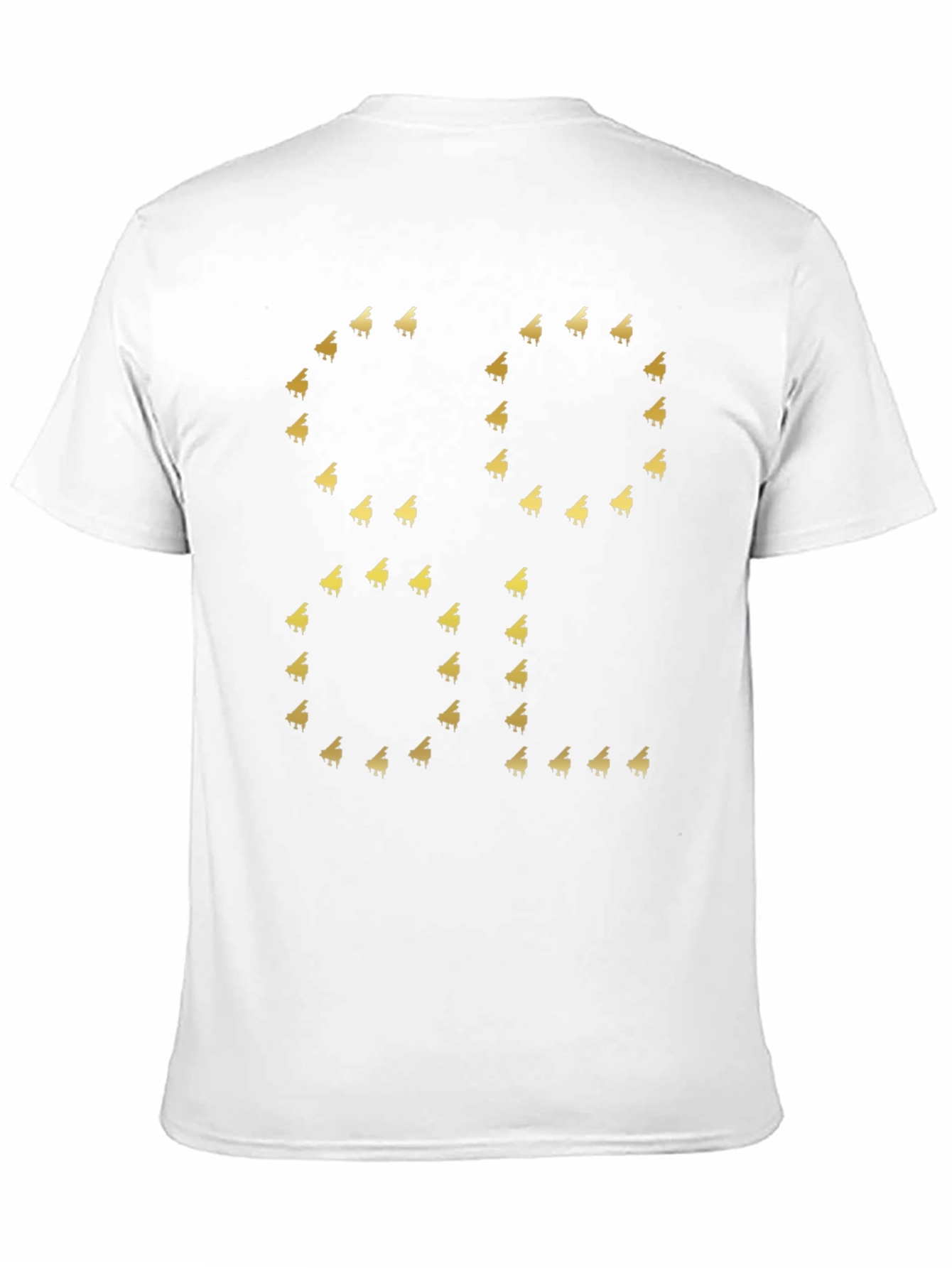 Cool Piano Graphic Tee - Black Cotton T-Shirt