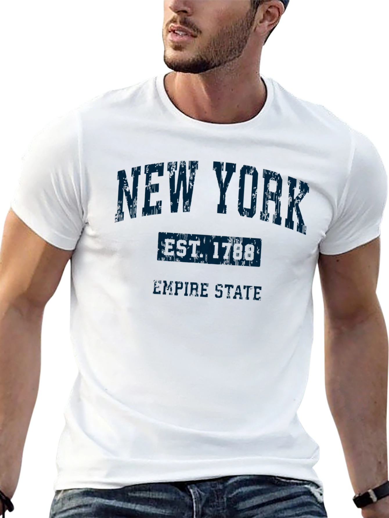 New York Empire State Black Graphic Tee