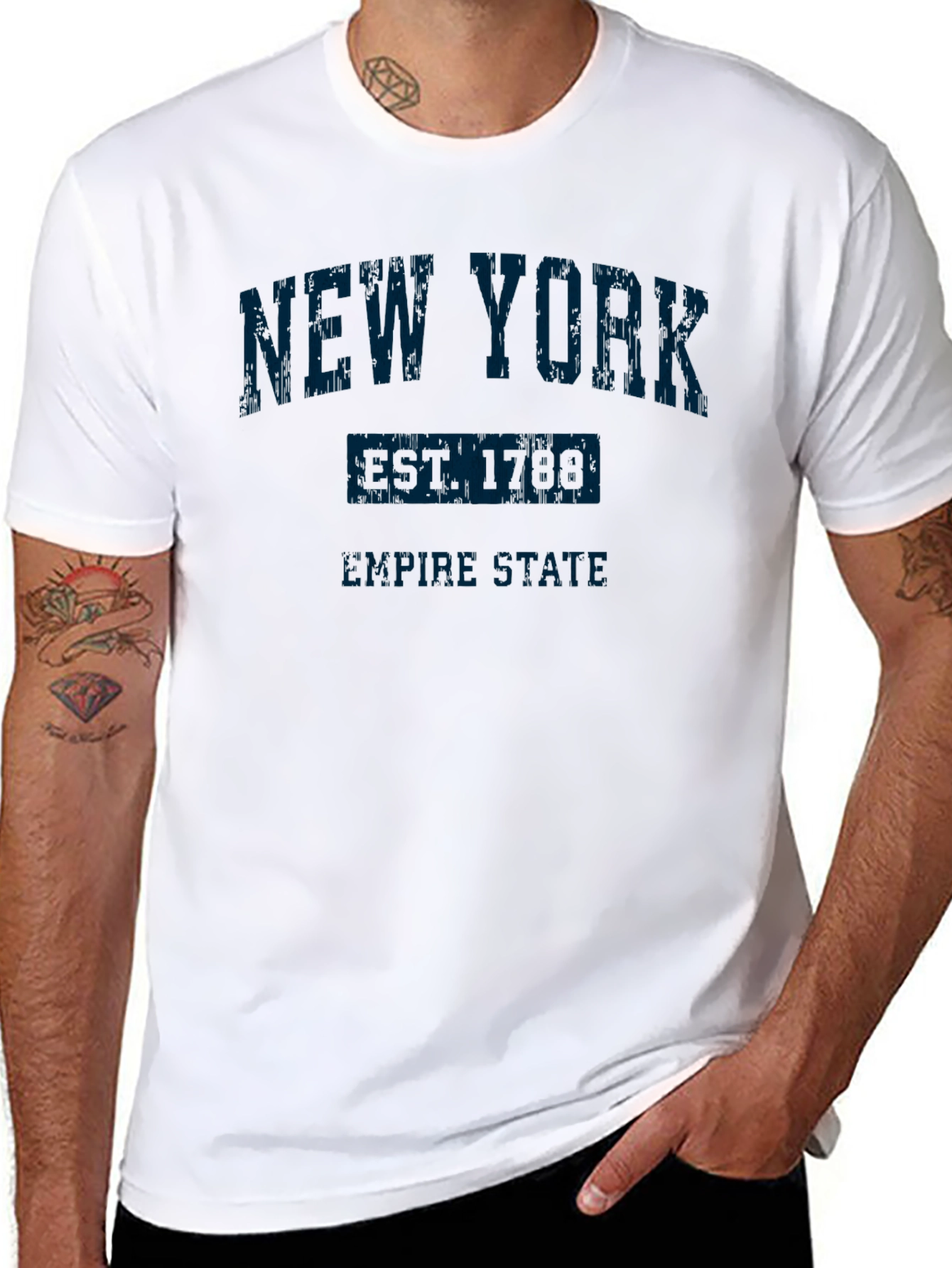 New York Empire State Black Graphic Tee