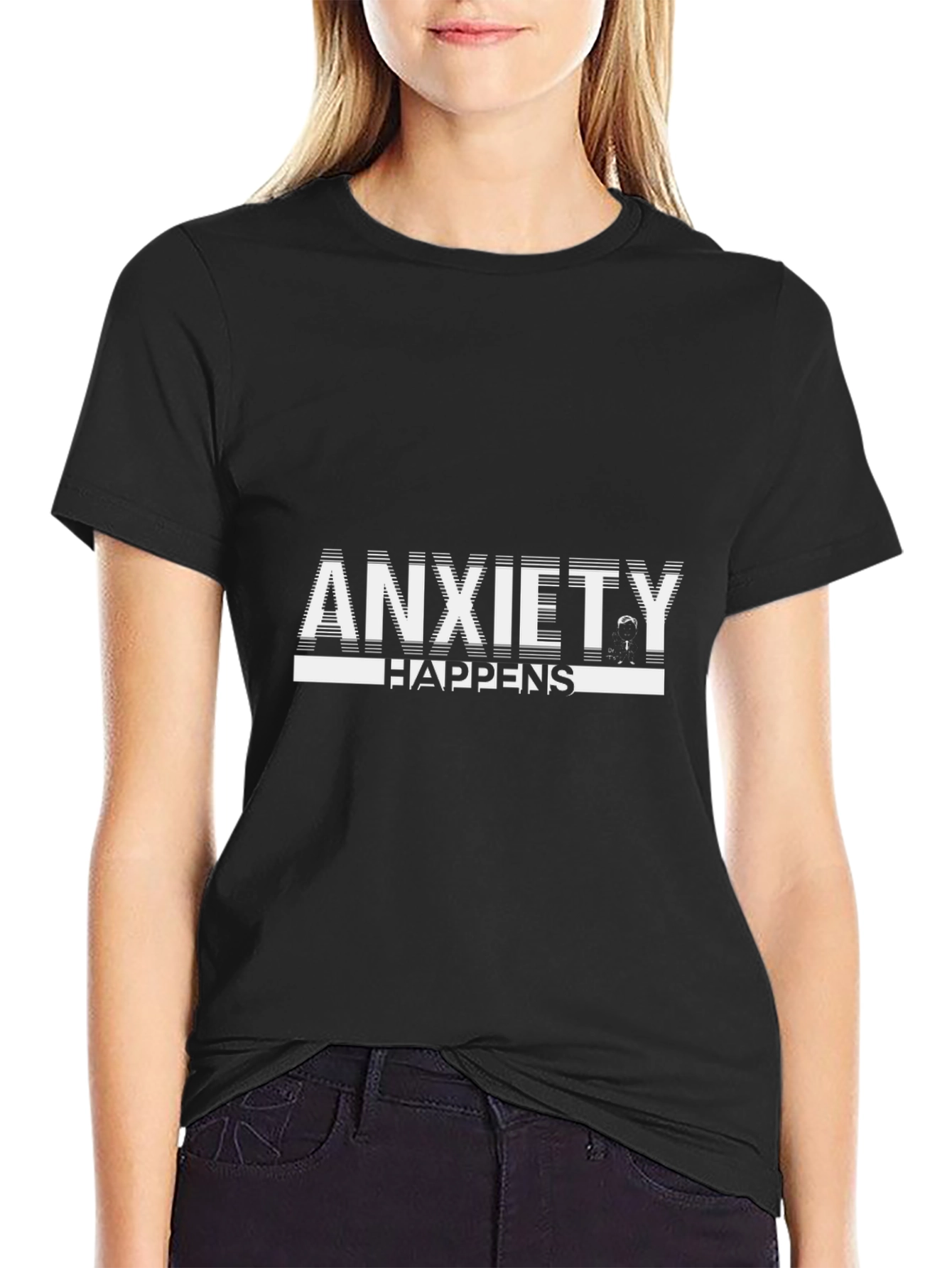 Anxiety Happens Graphic Tee - Comfort & Style