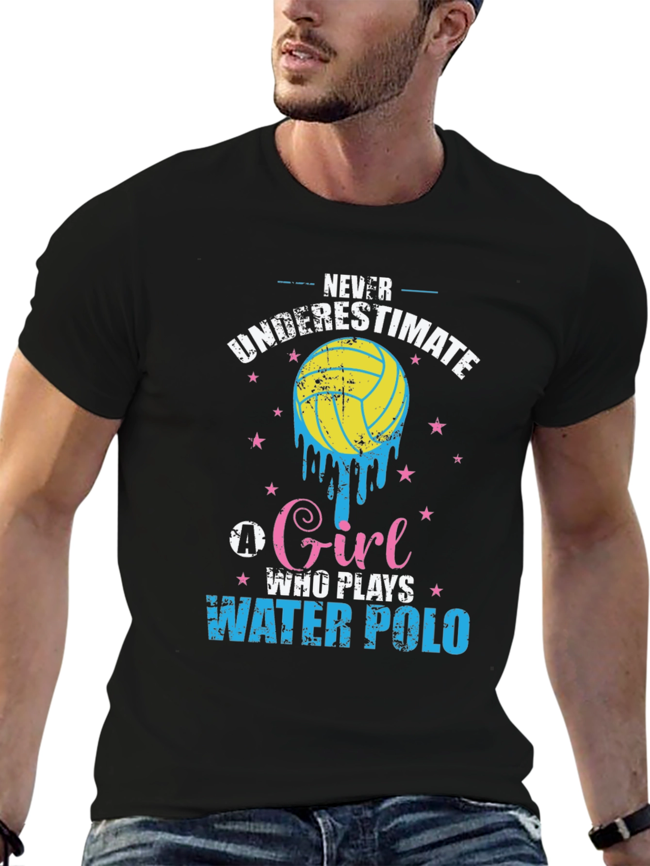 Never Underestimate Water Polo Girl T-Shirt