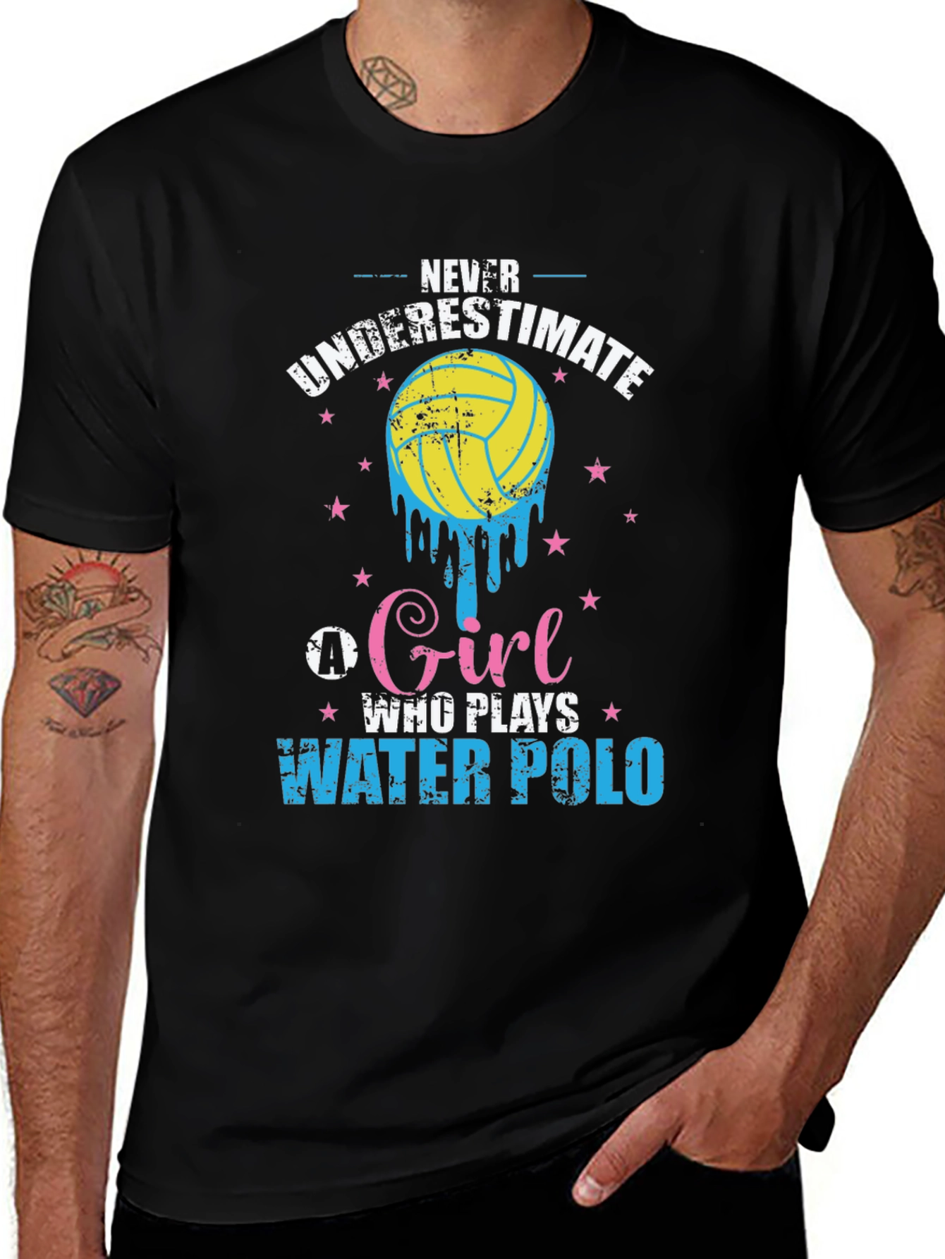 Never Underestimate Water Polo Girl T-Shirt