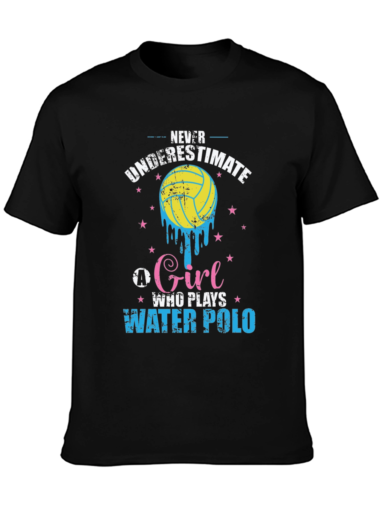 Never Underestimate Water Polo Girl T-Shirt