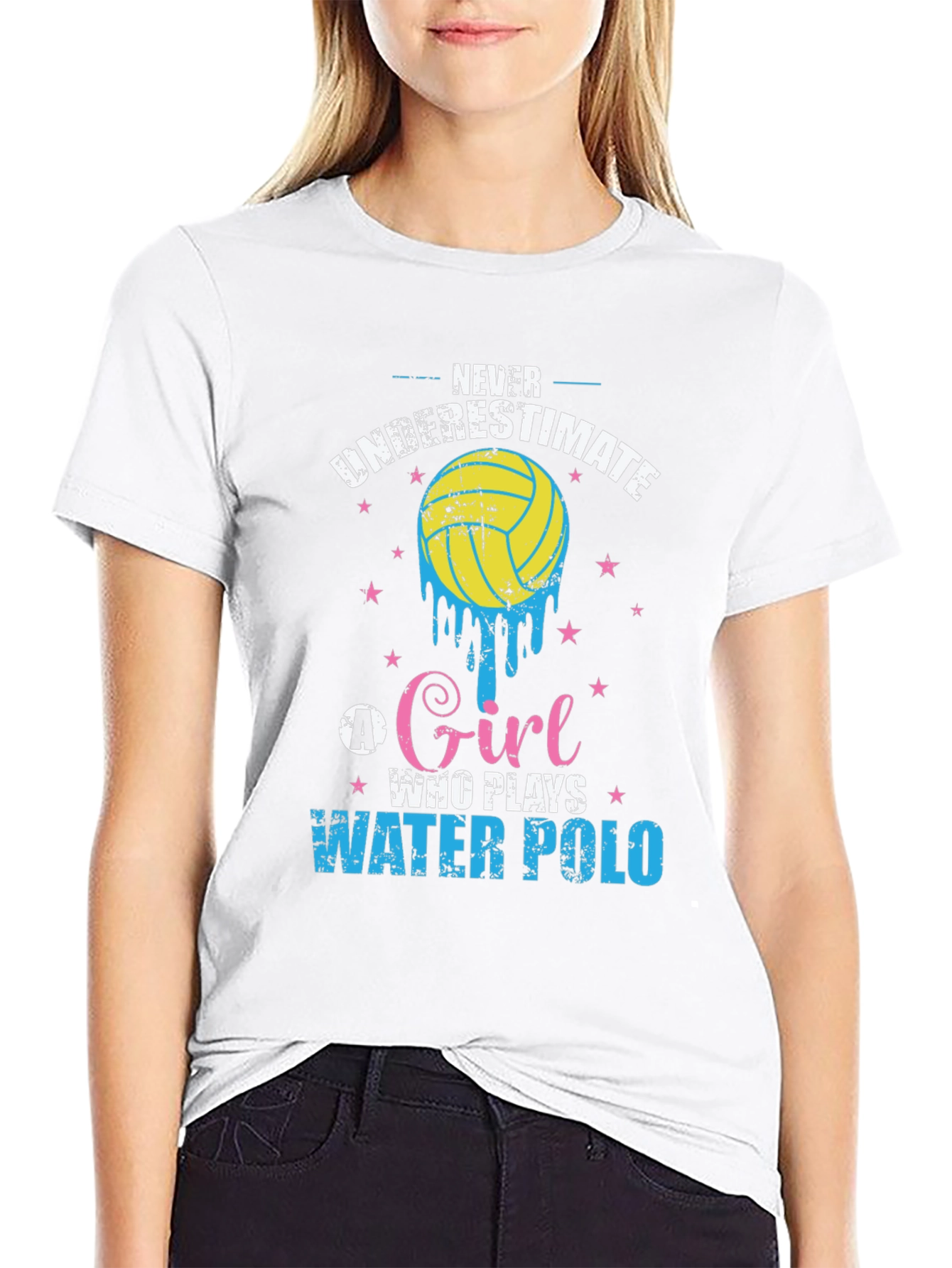 Never Underestimate Water Polo Girl T-Shirt
