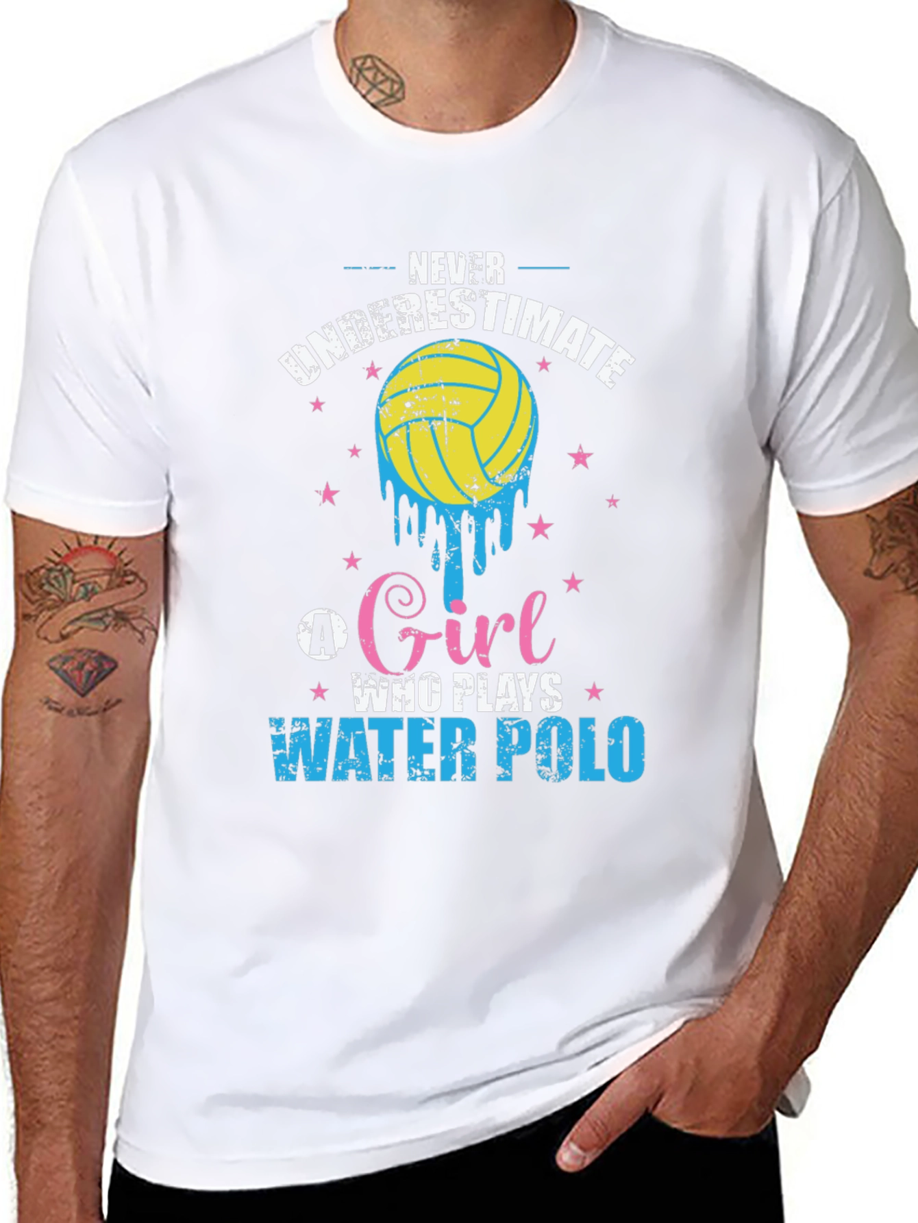 Never Underestimate Water Polo Girl T-Shirt