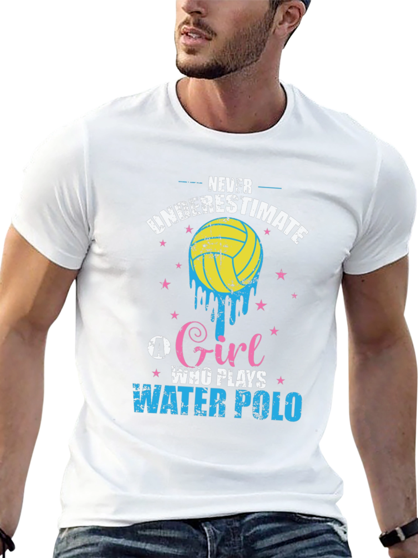 Never Underestimate Water Polo Girl T-Shirt