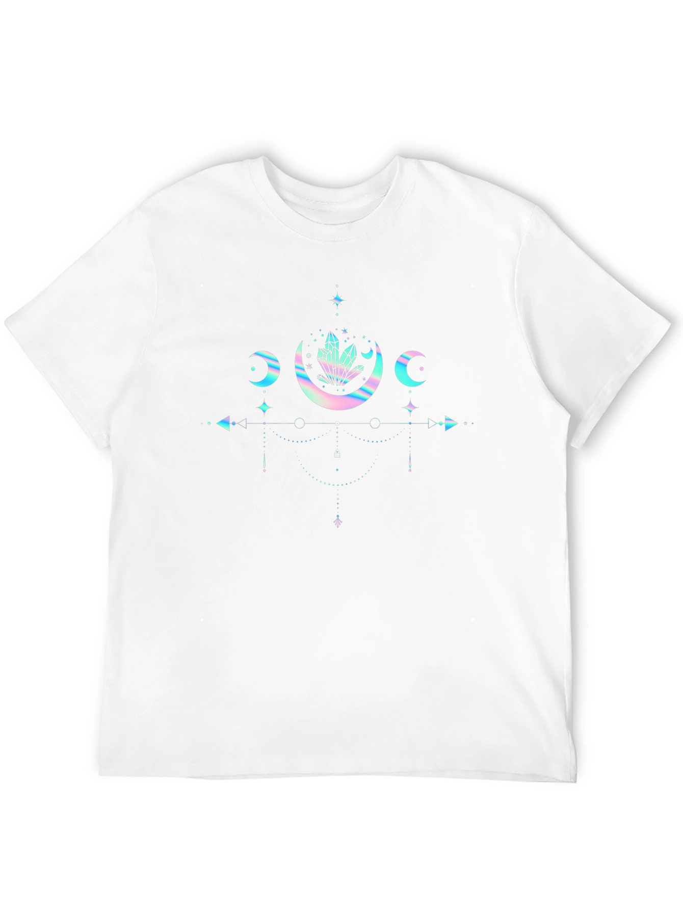 Mystic Moon Crystal Graphic Tee - Black