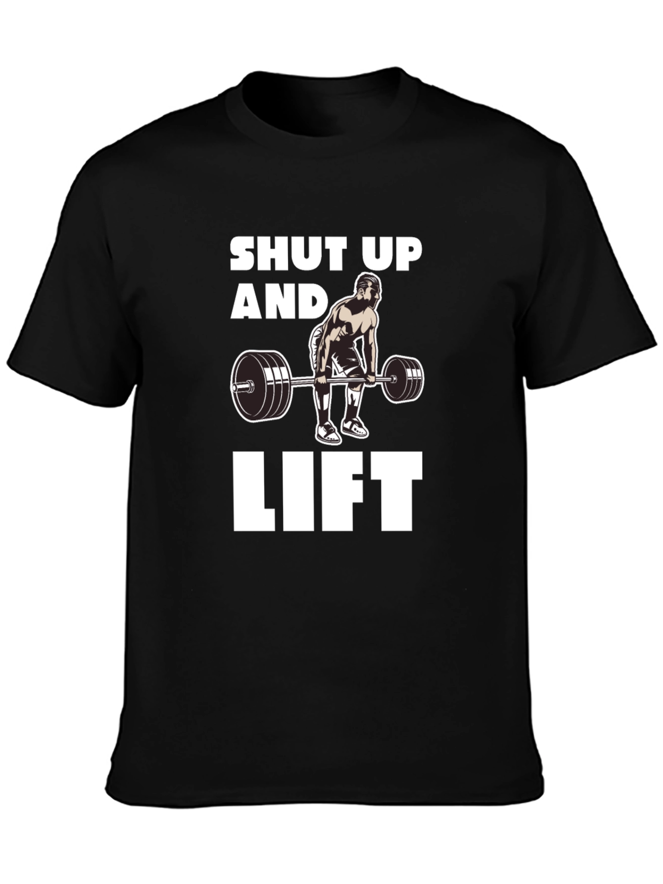 Shut Up and Lift Graphic T-Shirt Black