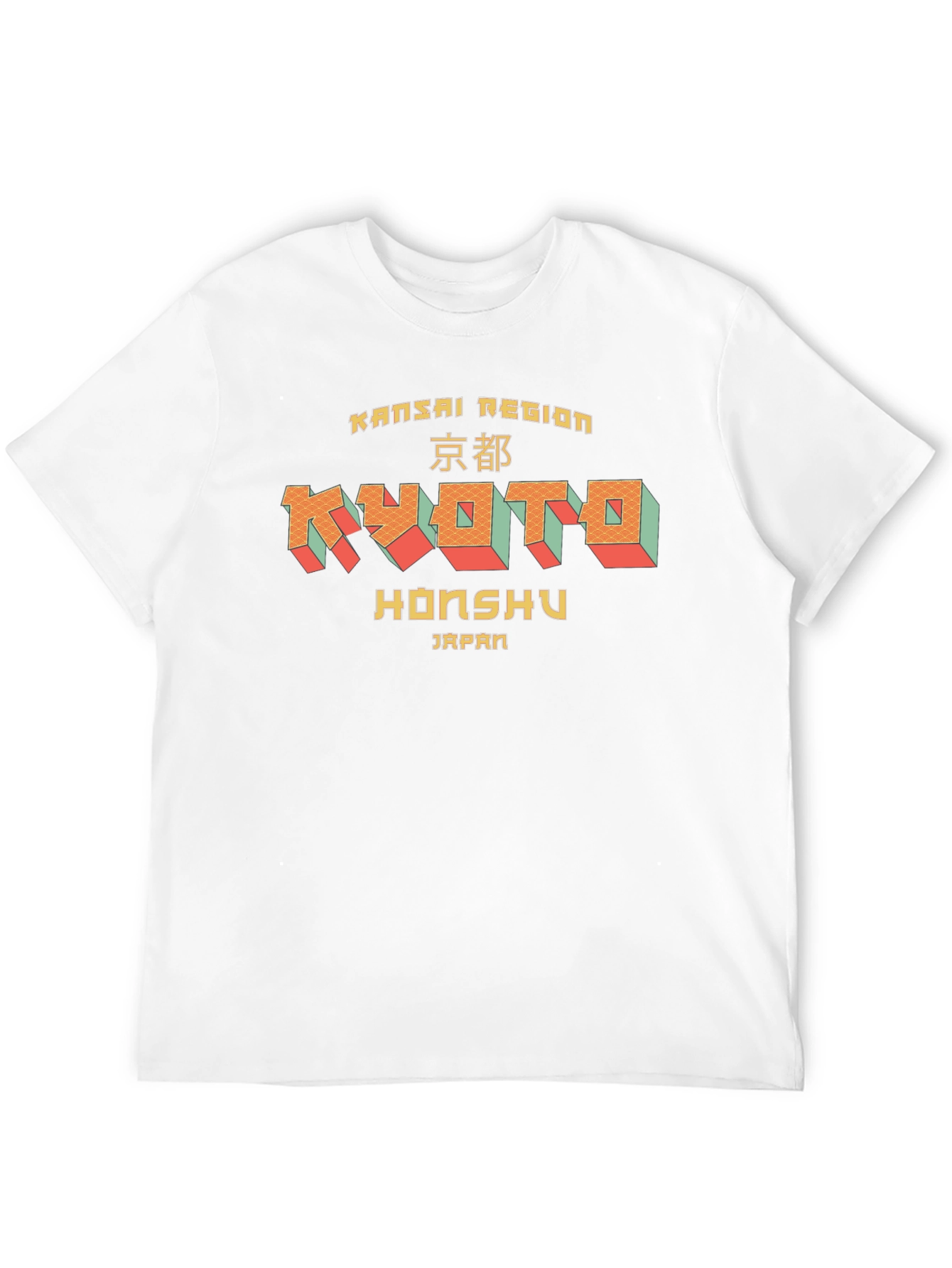 Kyoto Japan Graphic T-Shirt - Black Cotton Tee