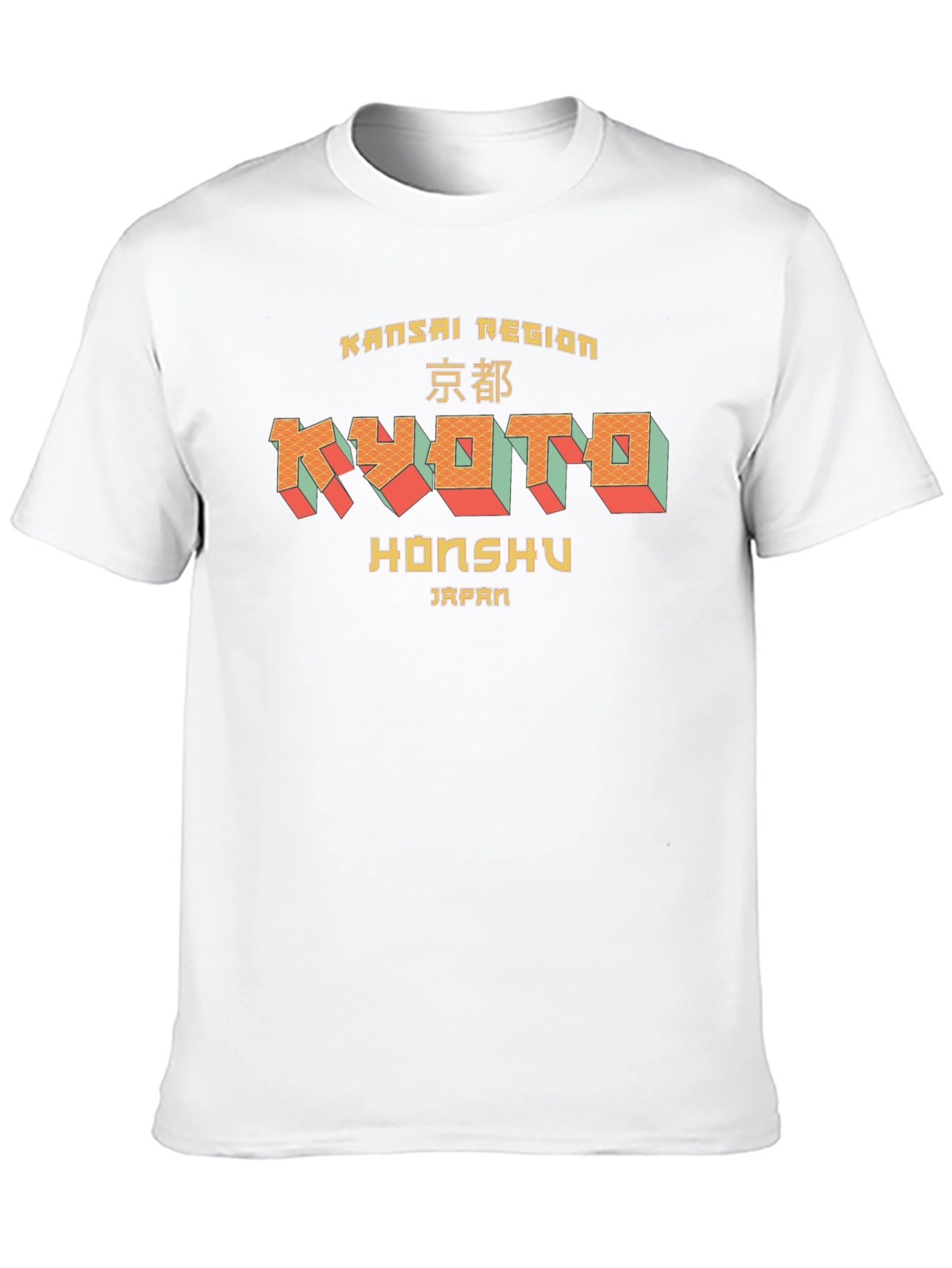 Kyoto Japan Graphic T-Shirt - Black Cotton Tee
