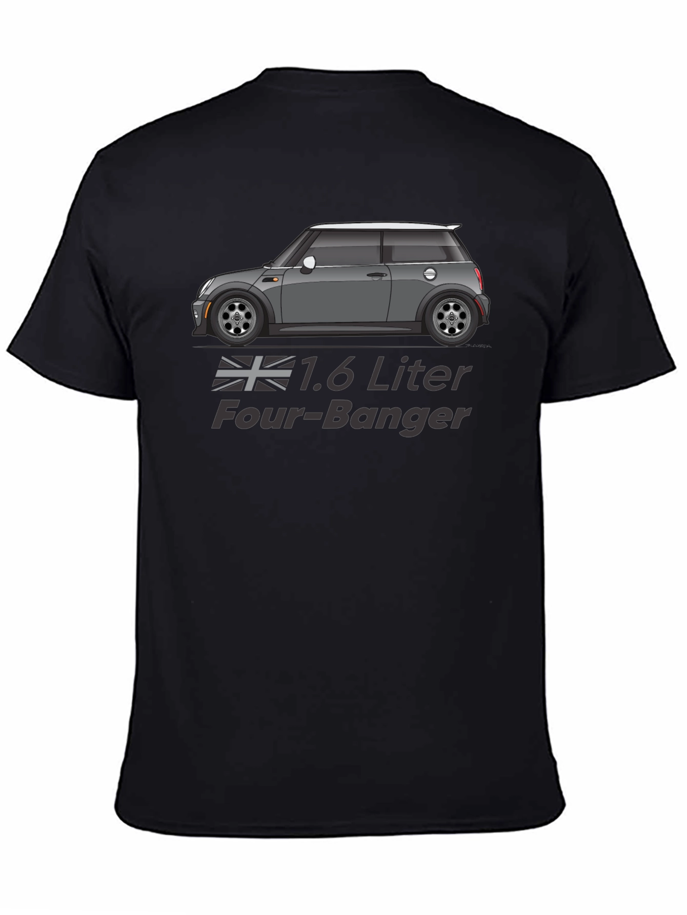 1.6 Liter Four-Banger Car Graphic T-Shirt