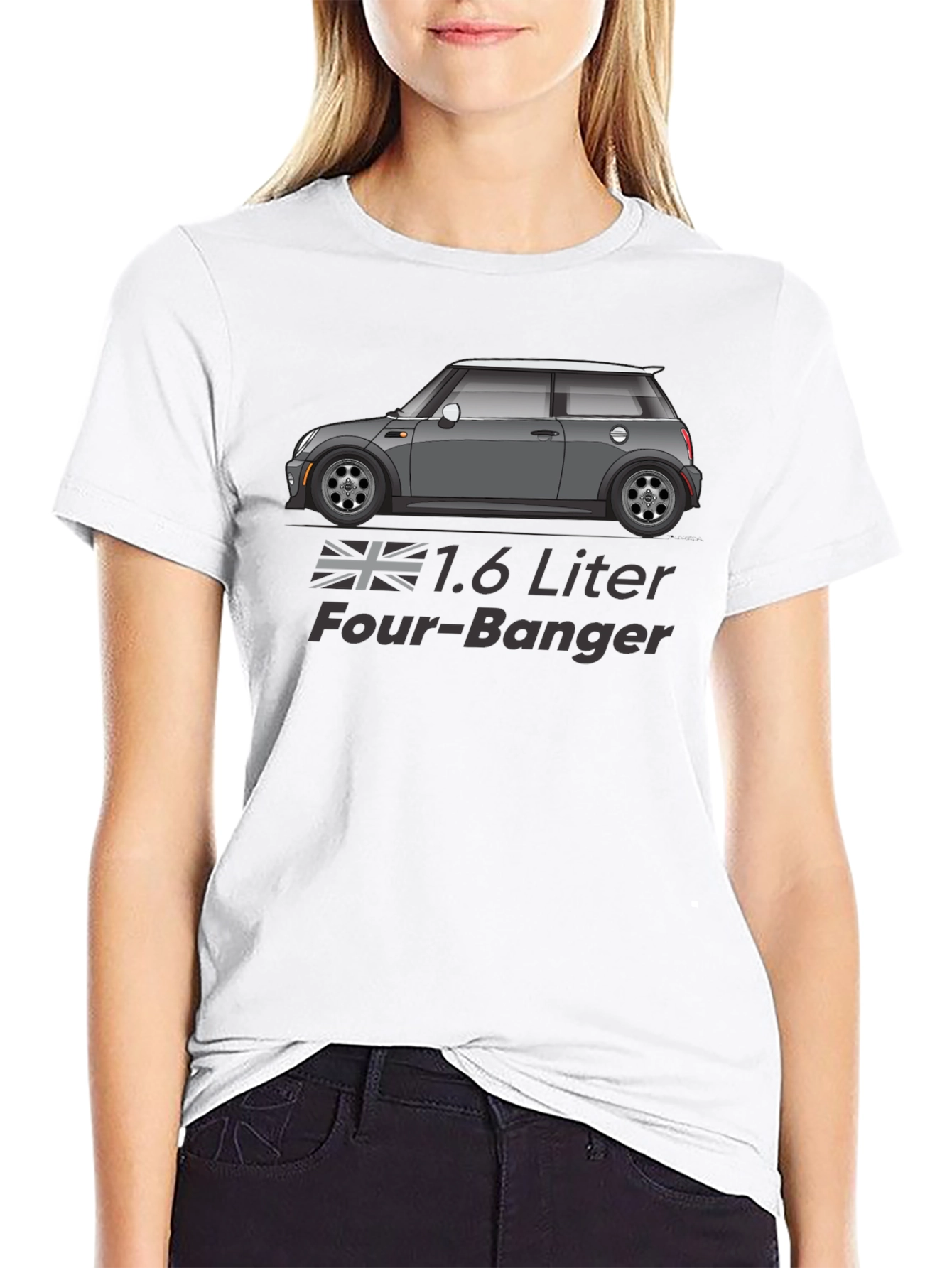 1.6 Liter Four-Banger Car Graphic T-Shirt