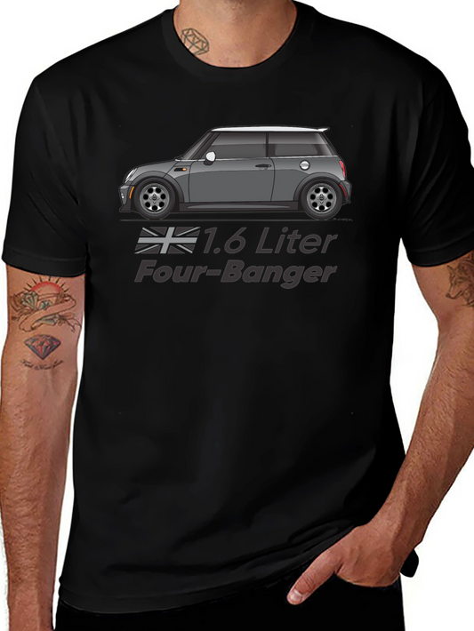 1.6 Liter Four-Banger Car Graphic T-Shirt