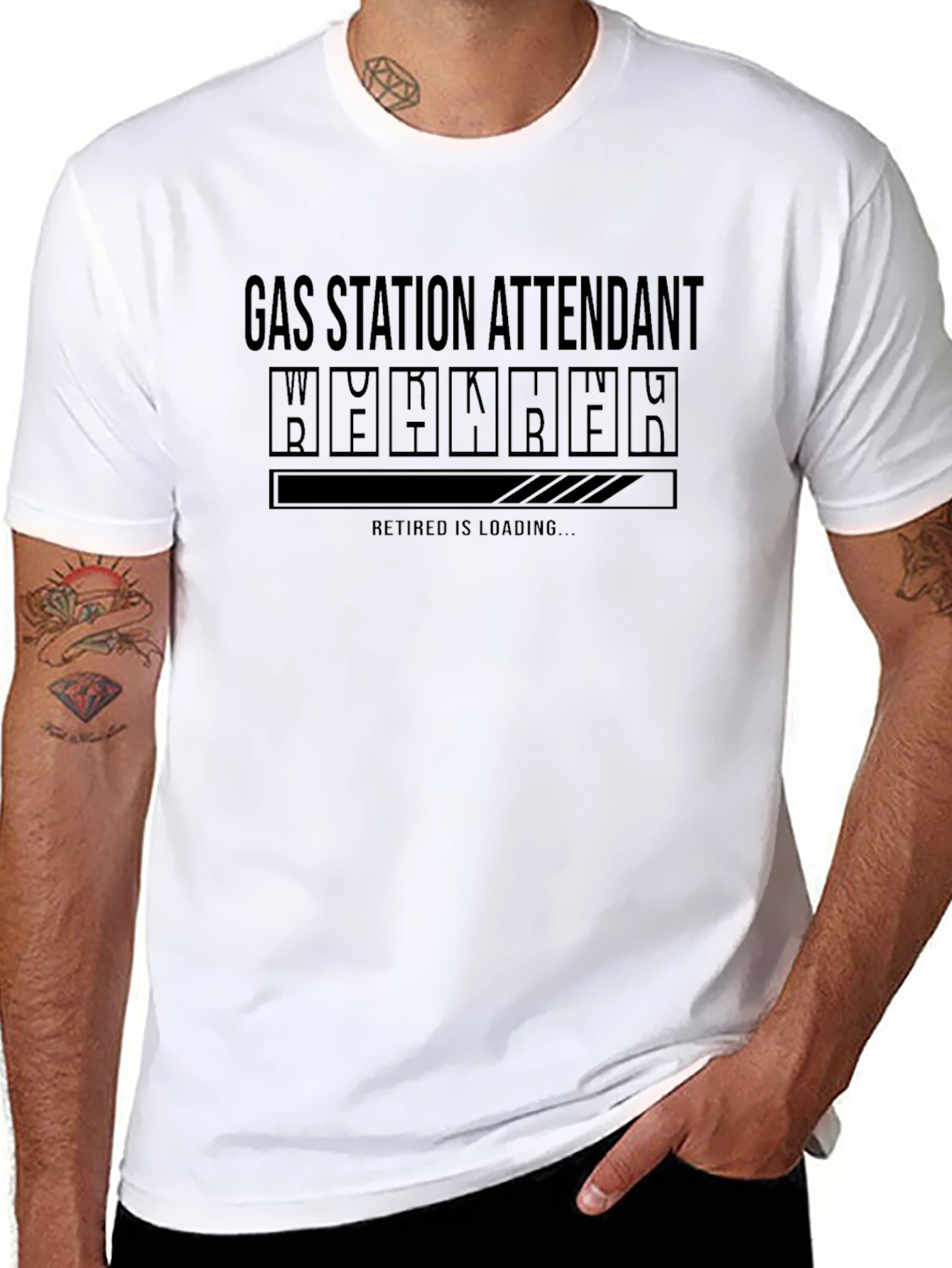 Gas Station Attendant Retirement Loading T-Shirt