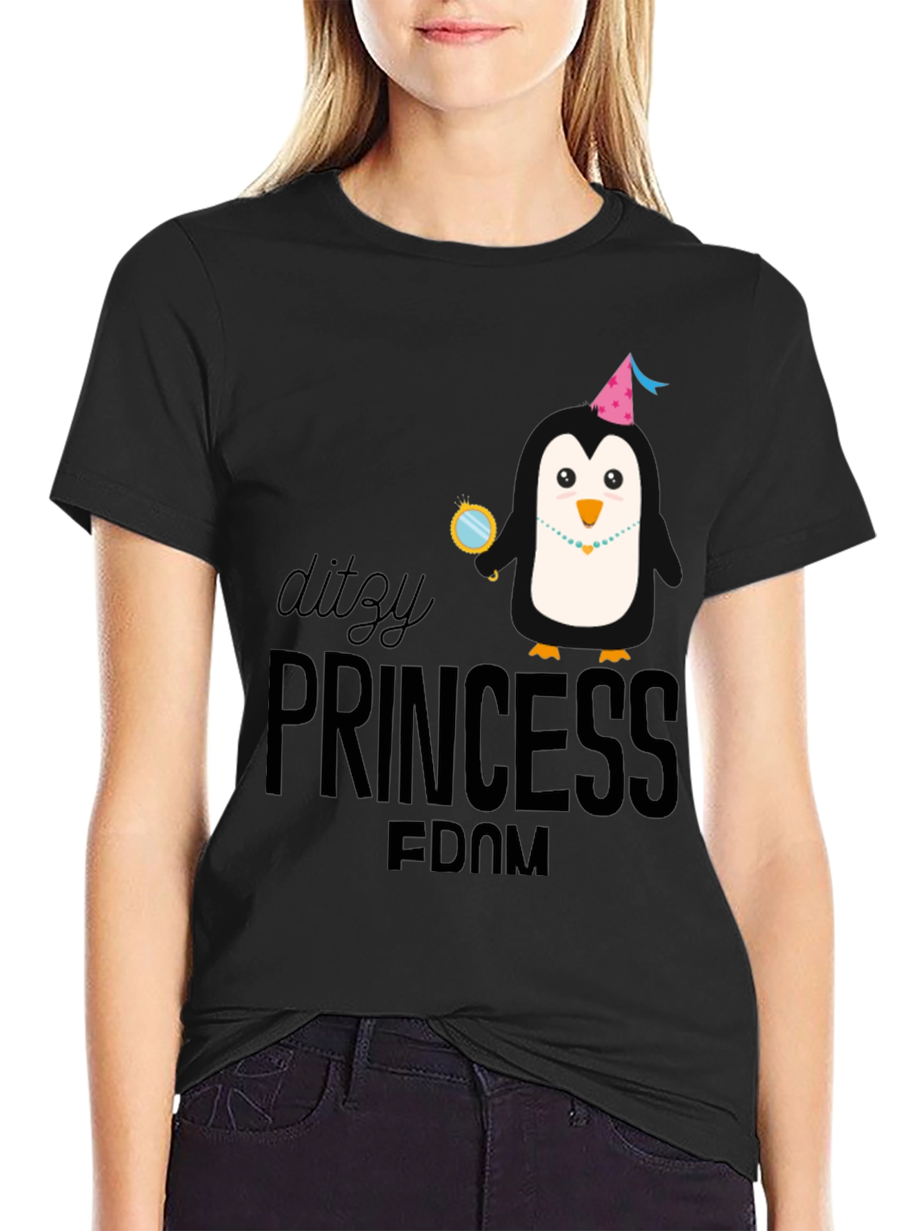 Ditzy Princess-Dom Penguin T-Shirt