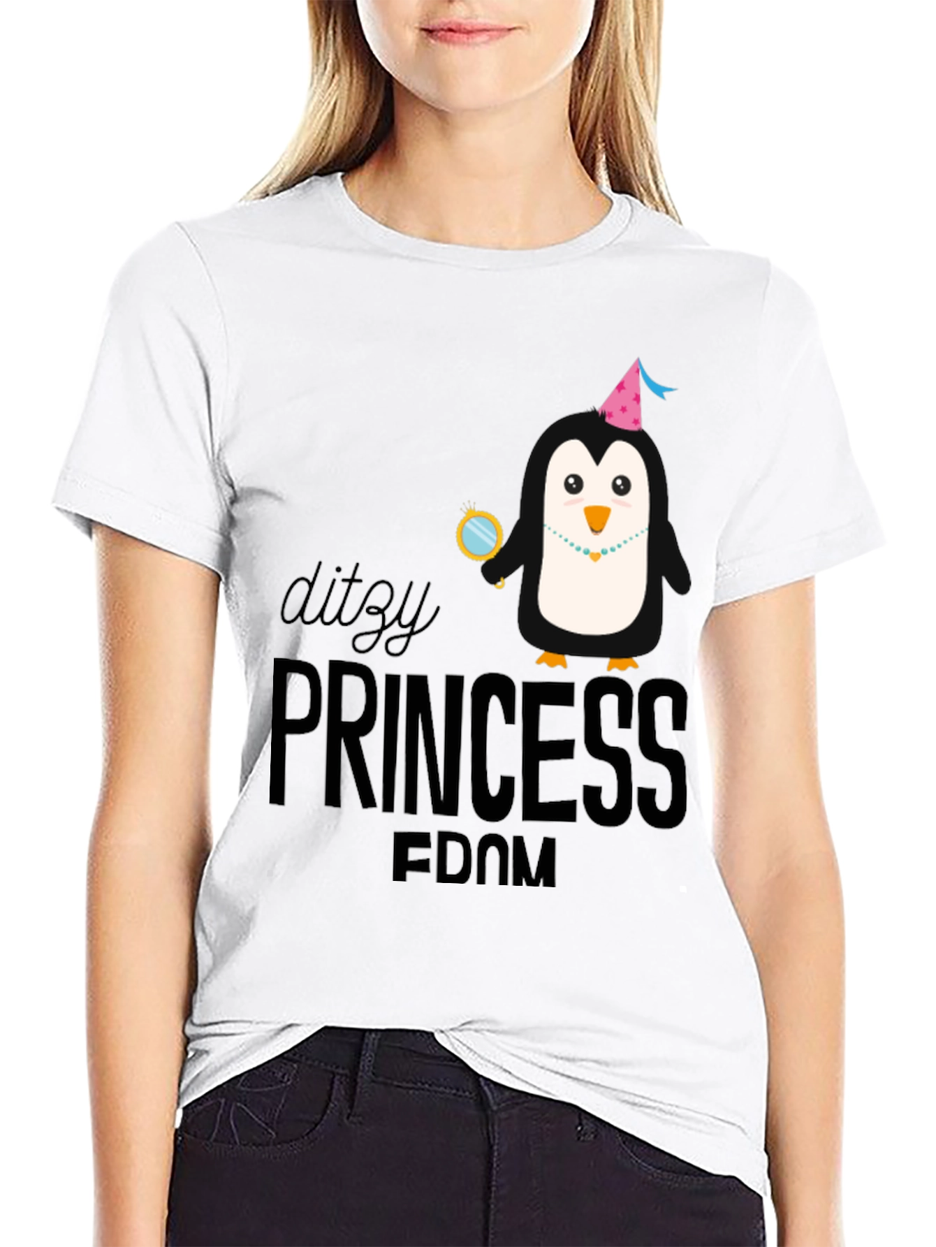 Ditzy Princess-Dom Penguin T-Shirt