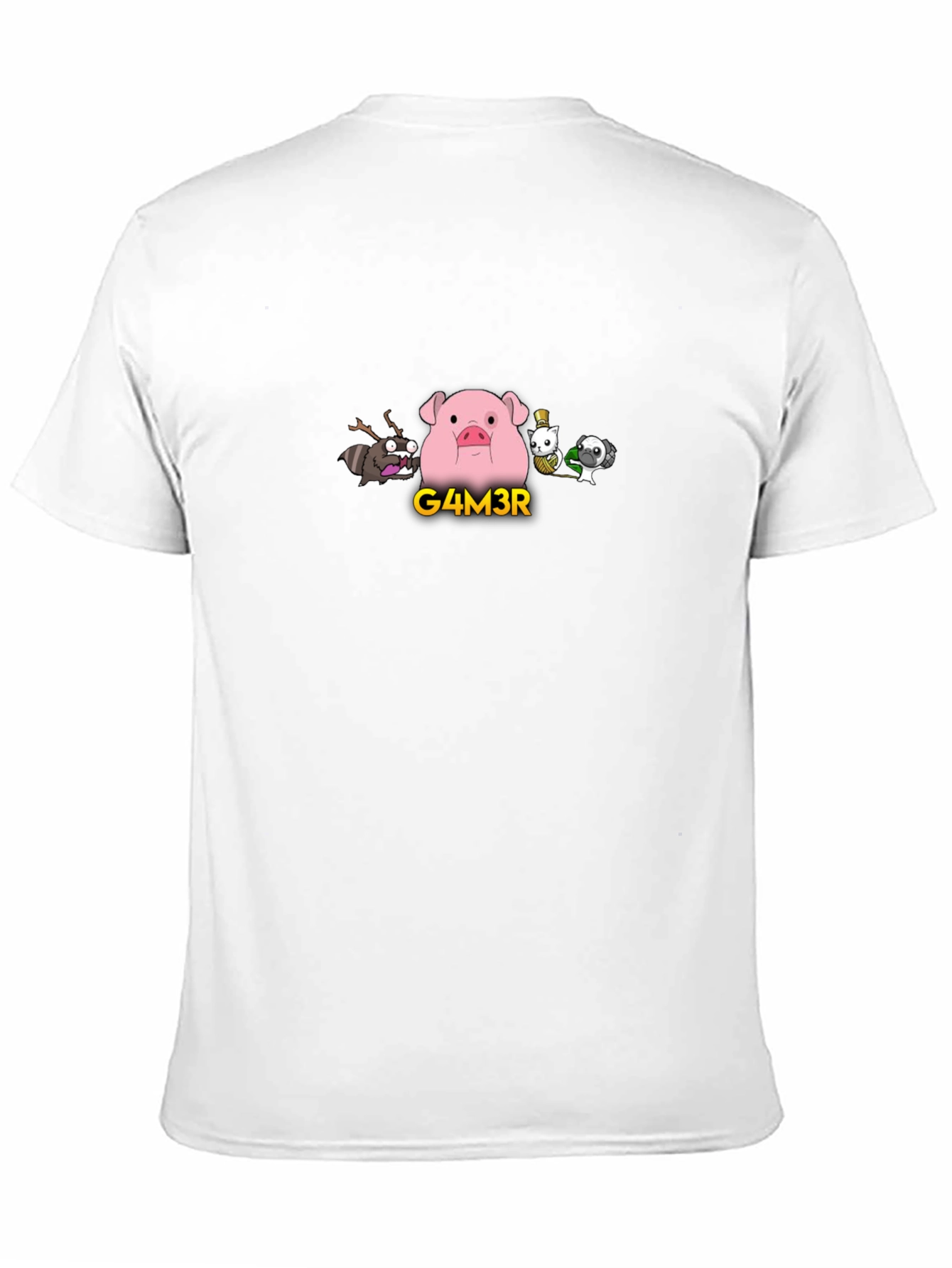 G4M3R Pig Tee - Black Graphic T-Shirt