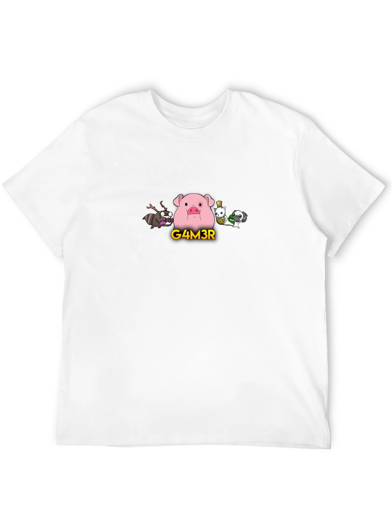 G4M3R Pig Tee - Black Graphic T-Shirt