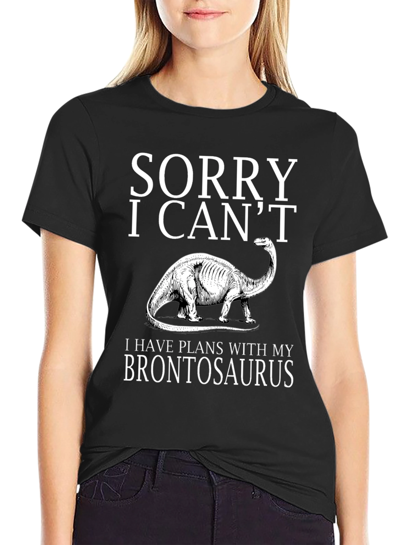 Sorry I Cant Brontosaurus T-Shirt