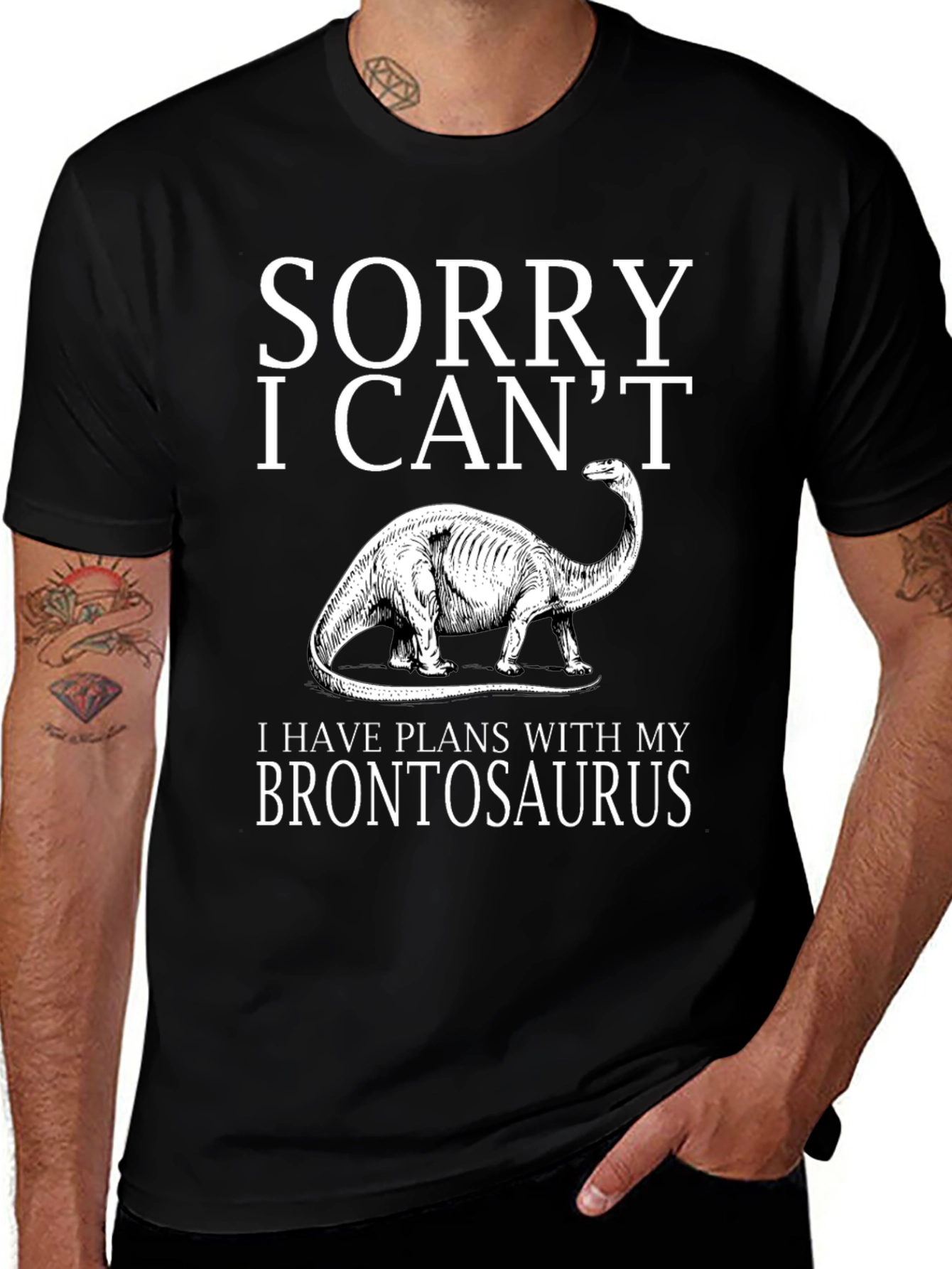 Sorry I Cant Brontosaurus T-Shirt